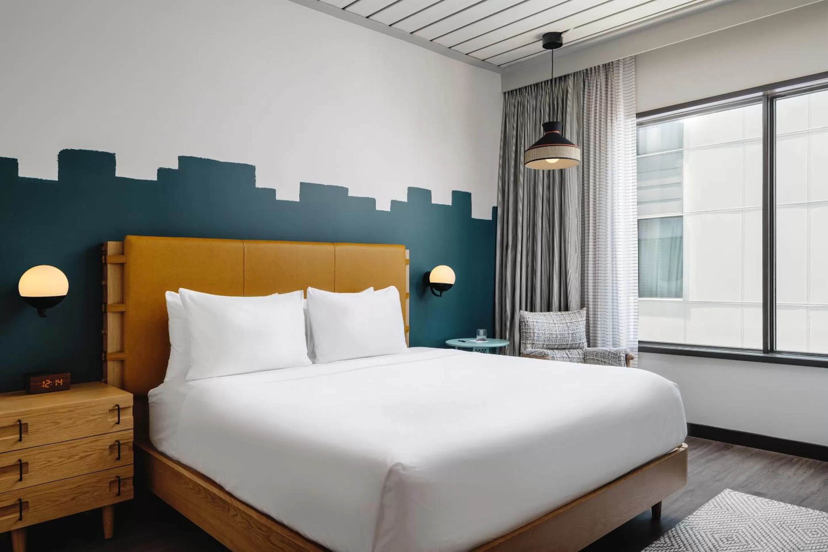 Bed in Origin Austin, a Wyndham Hotel