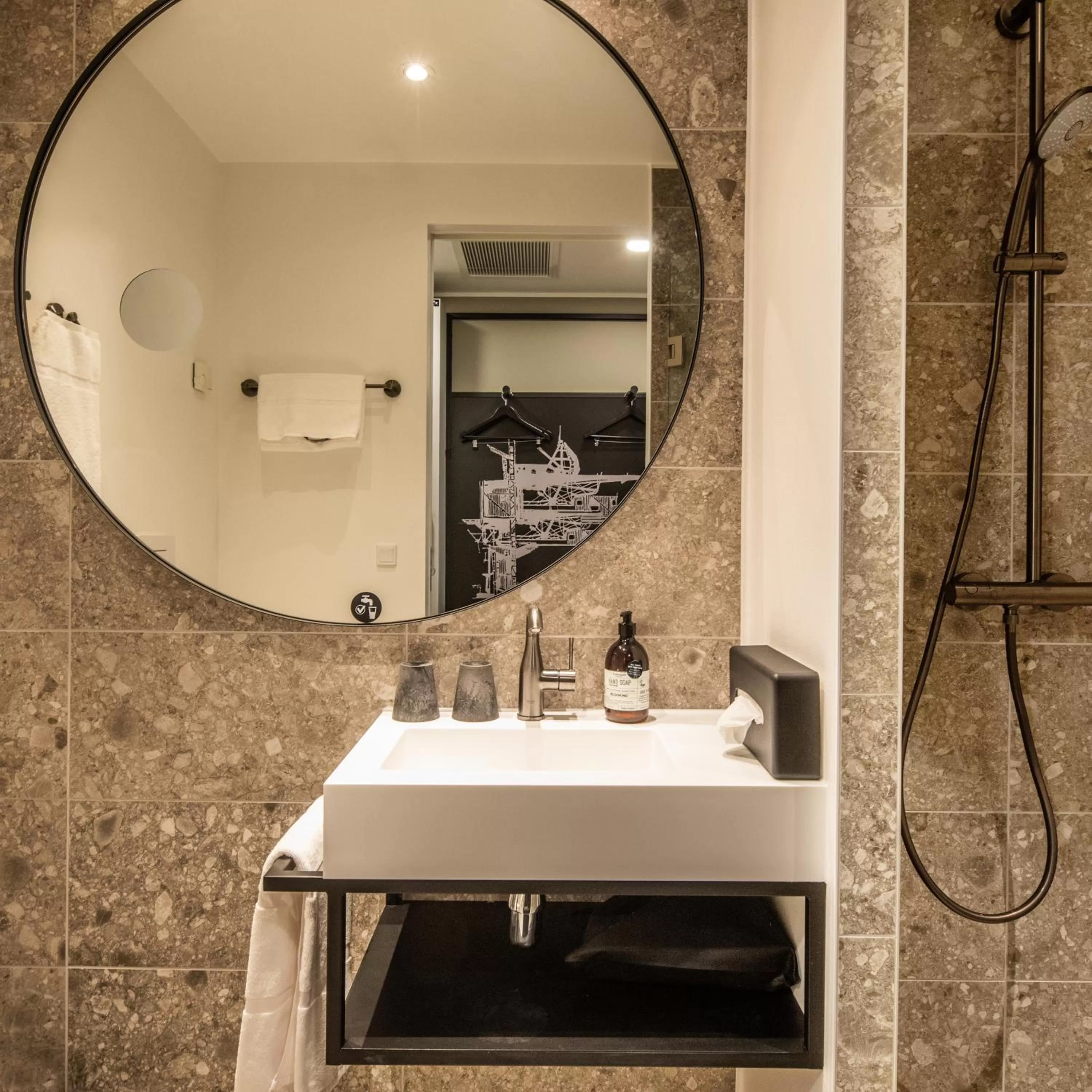 Bathroom in Comwell Copenhagen Portside Dolce by Wyndham