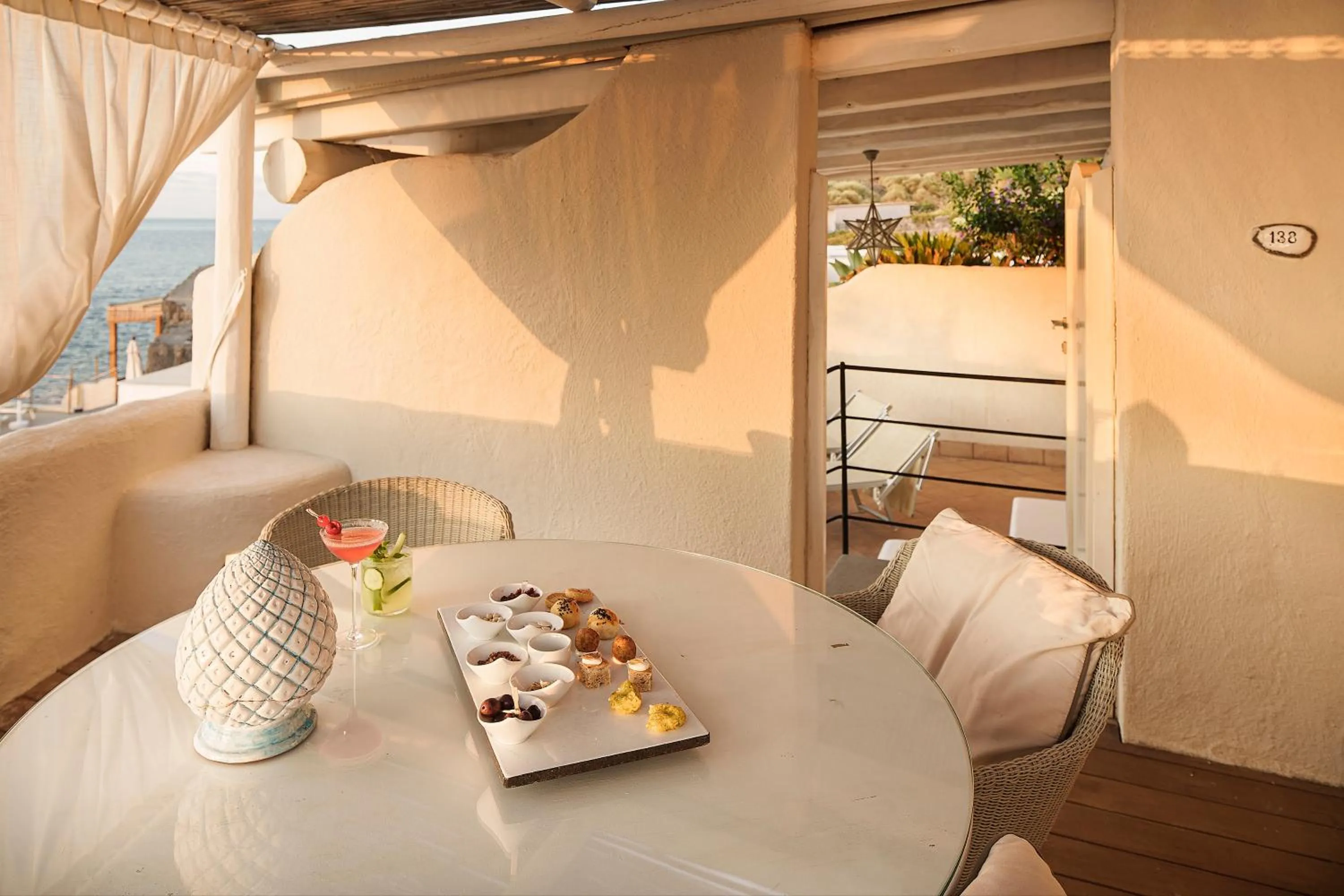 Balcony/Terrace in Therasia Resort Sea and SPA - The Leading Hotels of the World