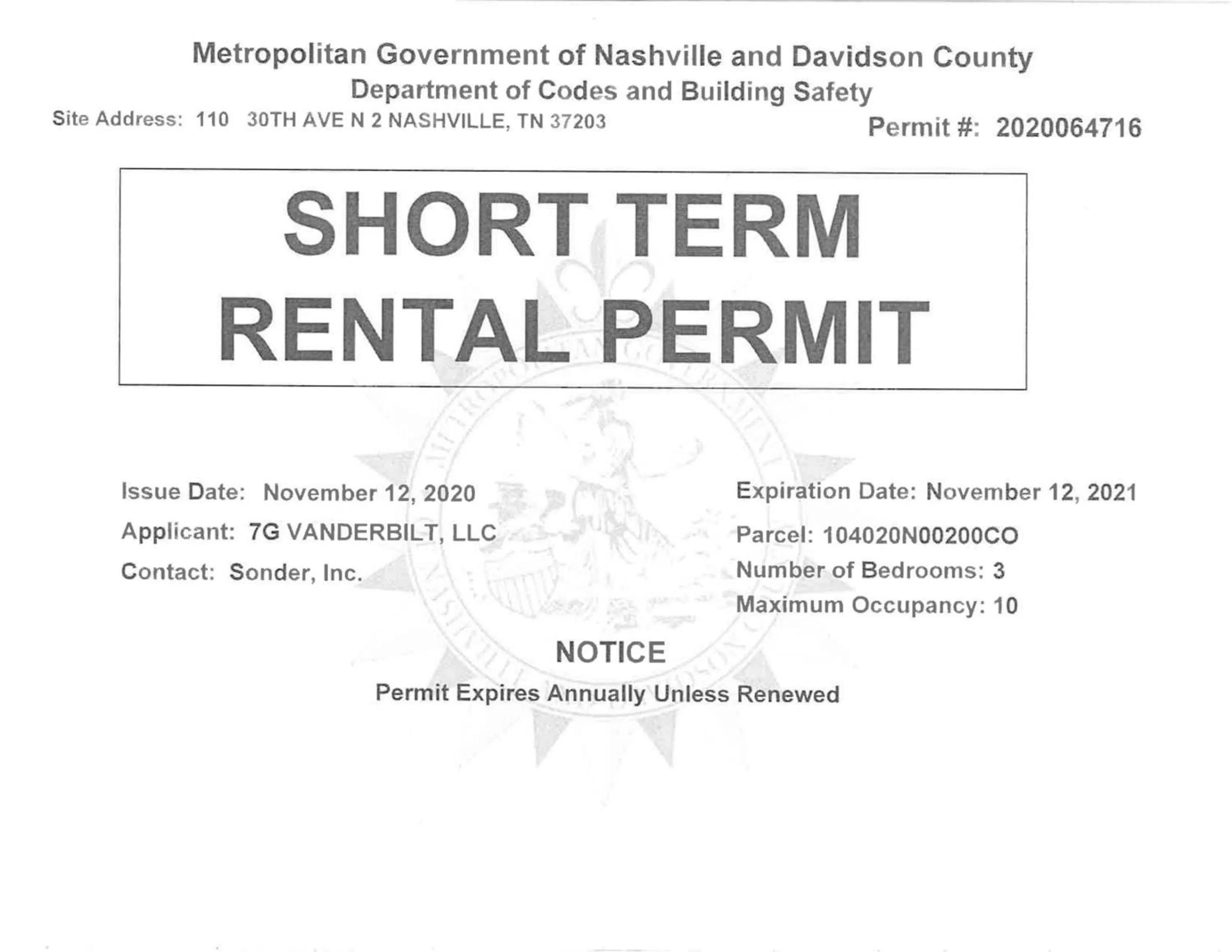 Living room in Sonder at Euclid Court