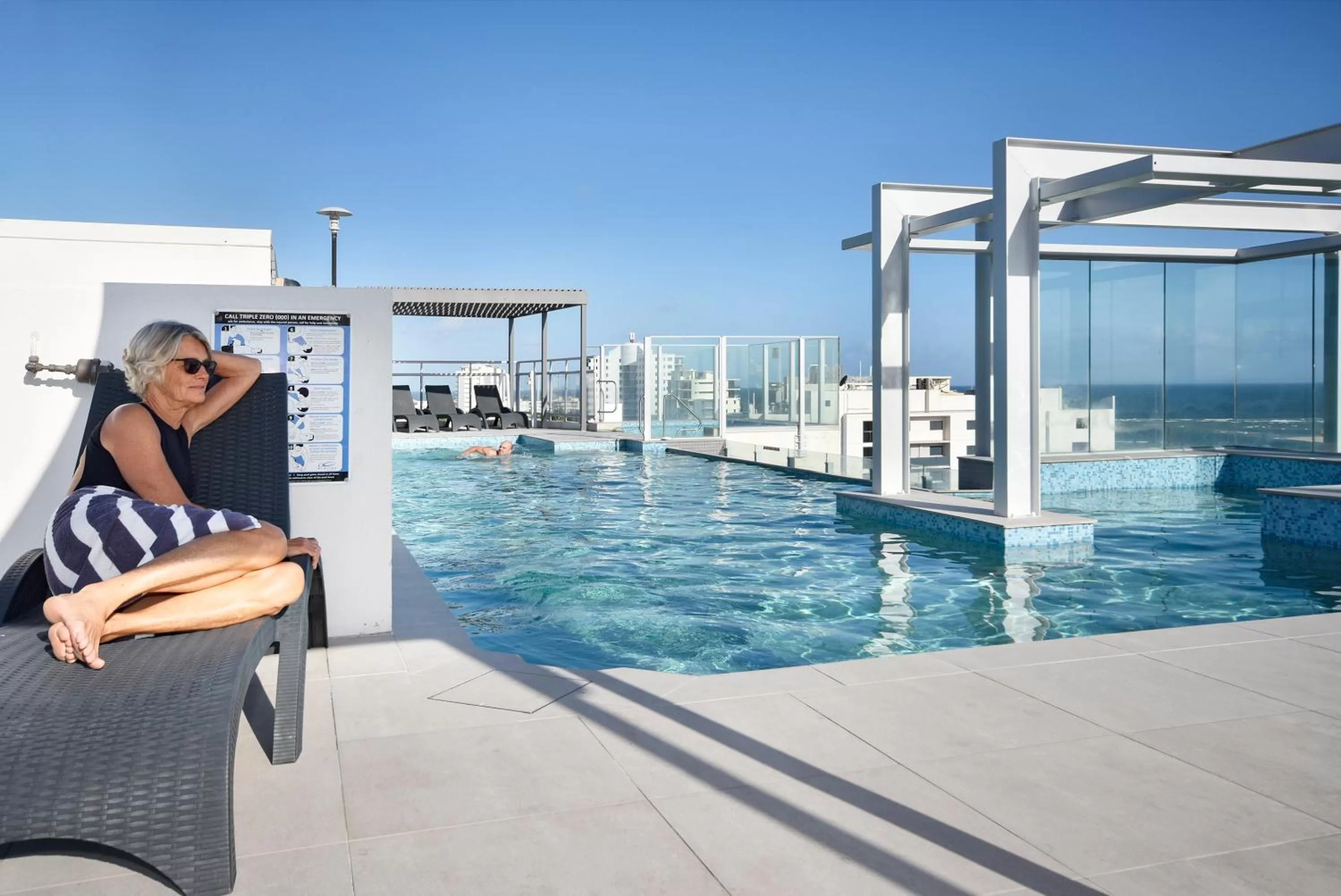 Pool view in Pumicestone Blue