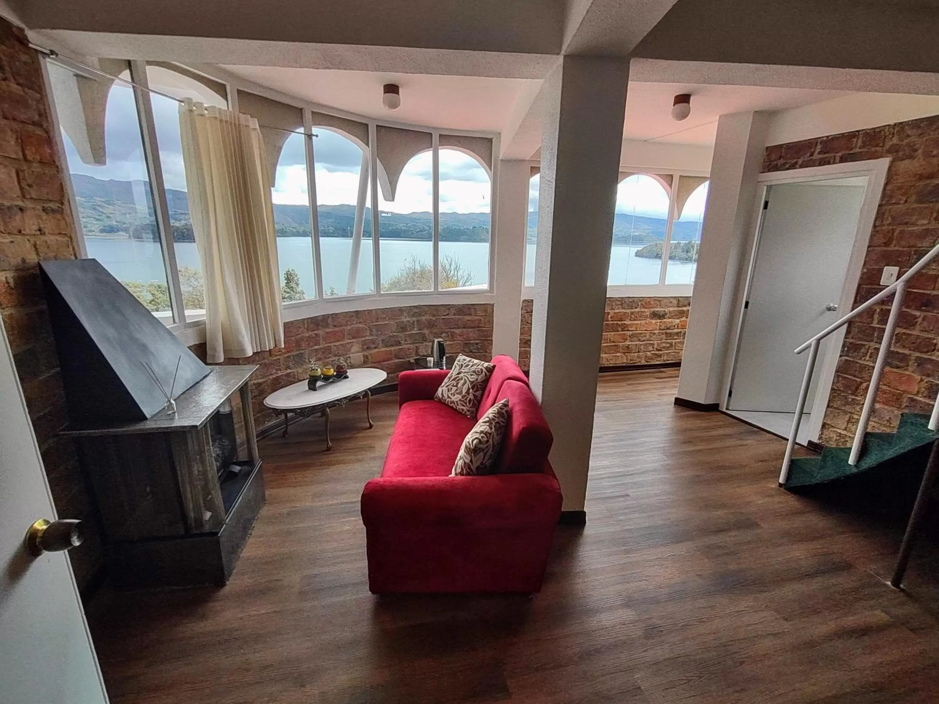 Living room in Refugio Génesis habitaciones Lago de Tota