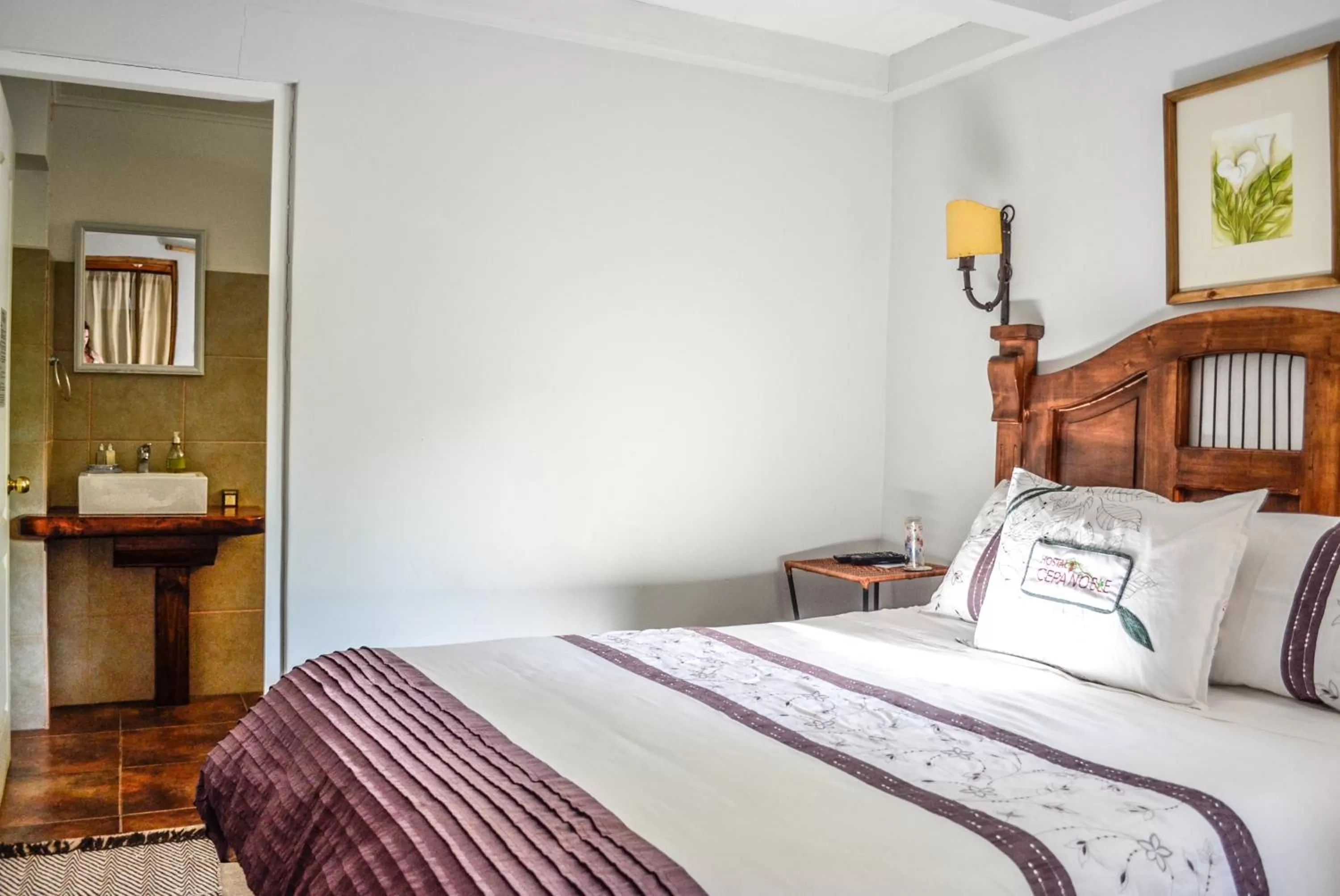 Bed in Hostal Cepa Noble