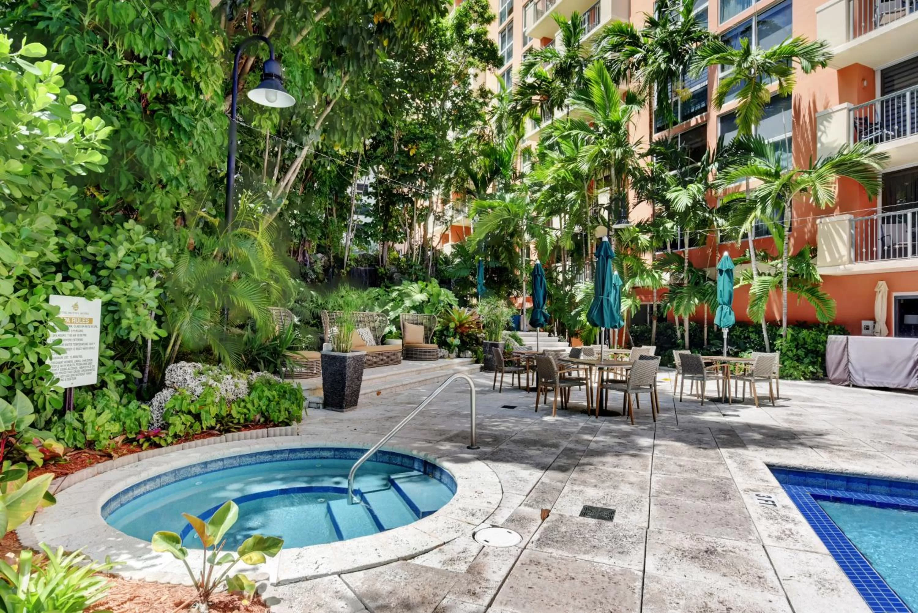 Swimming pool in The Mutiny Luxury Suites Hotel