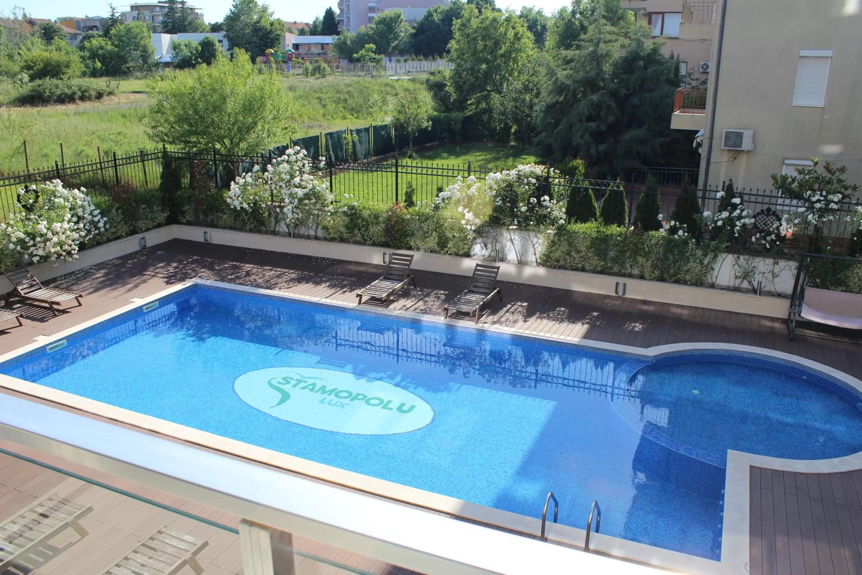 Swimming Pool in Apartments Stamopolu Lux economy class