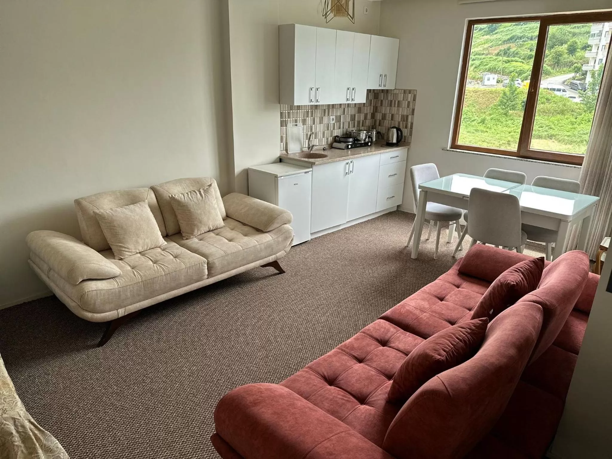 Seating Area in Bikka&Asell Suite Hotel