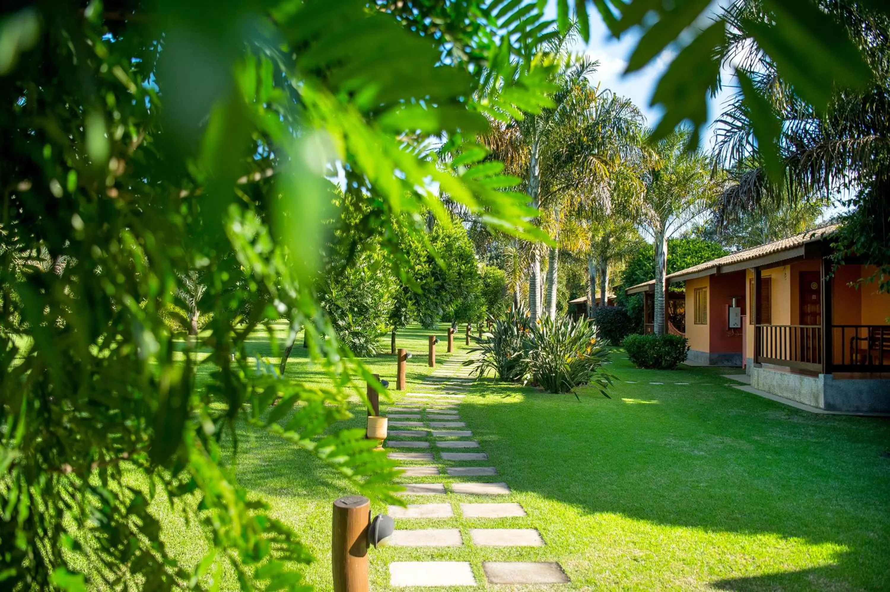 Garden view in Pousada Paiol