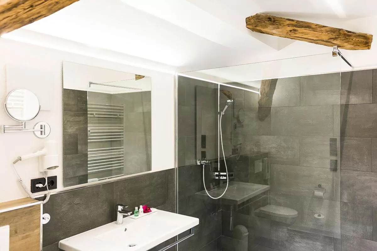 Shower in Bahnhof-Erzingen, hotel, coffee & more