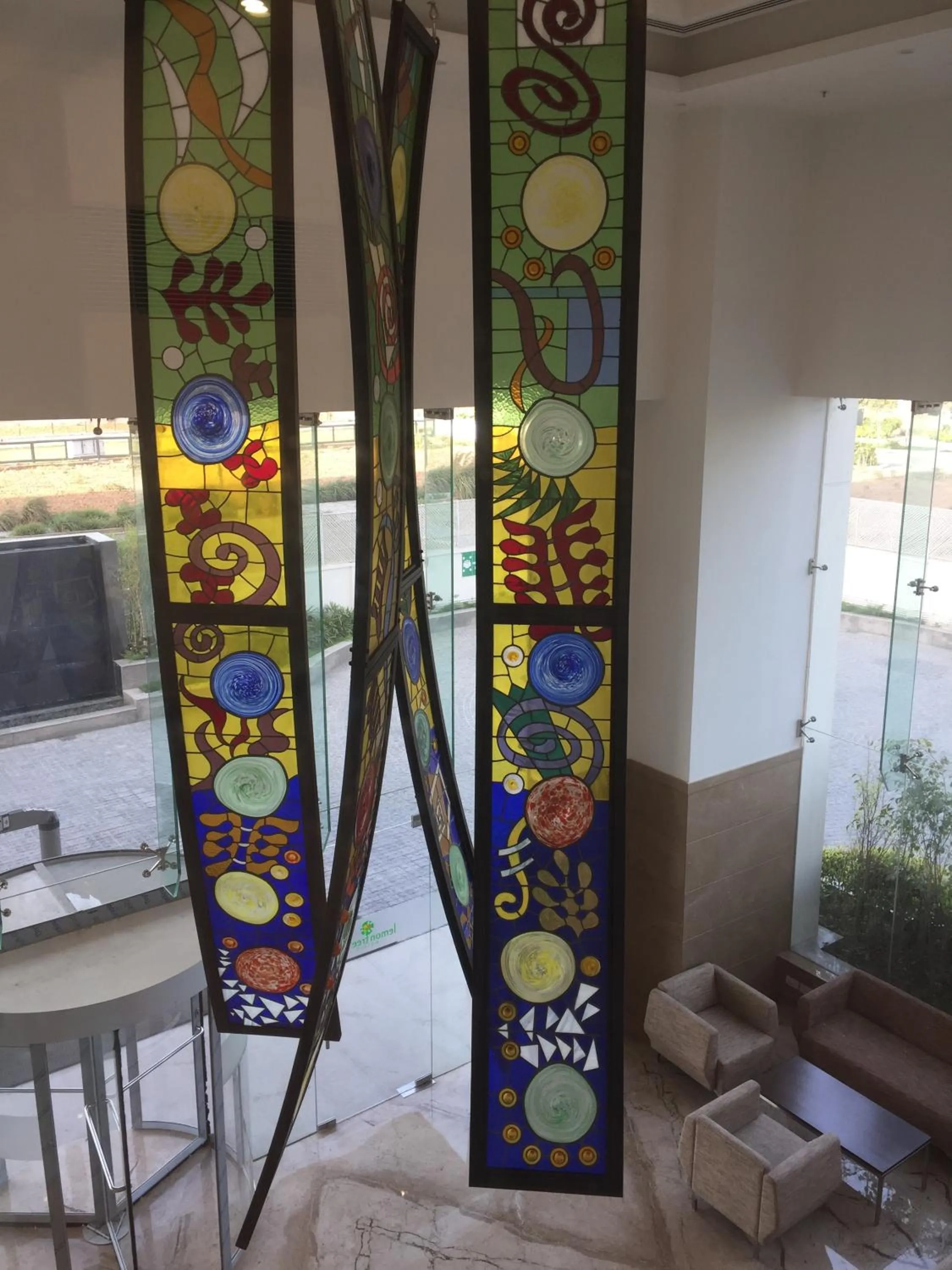 Decorative detail in Lemon Tree Hotel, Sector 60, Gurugram