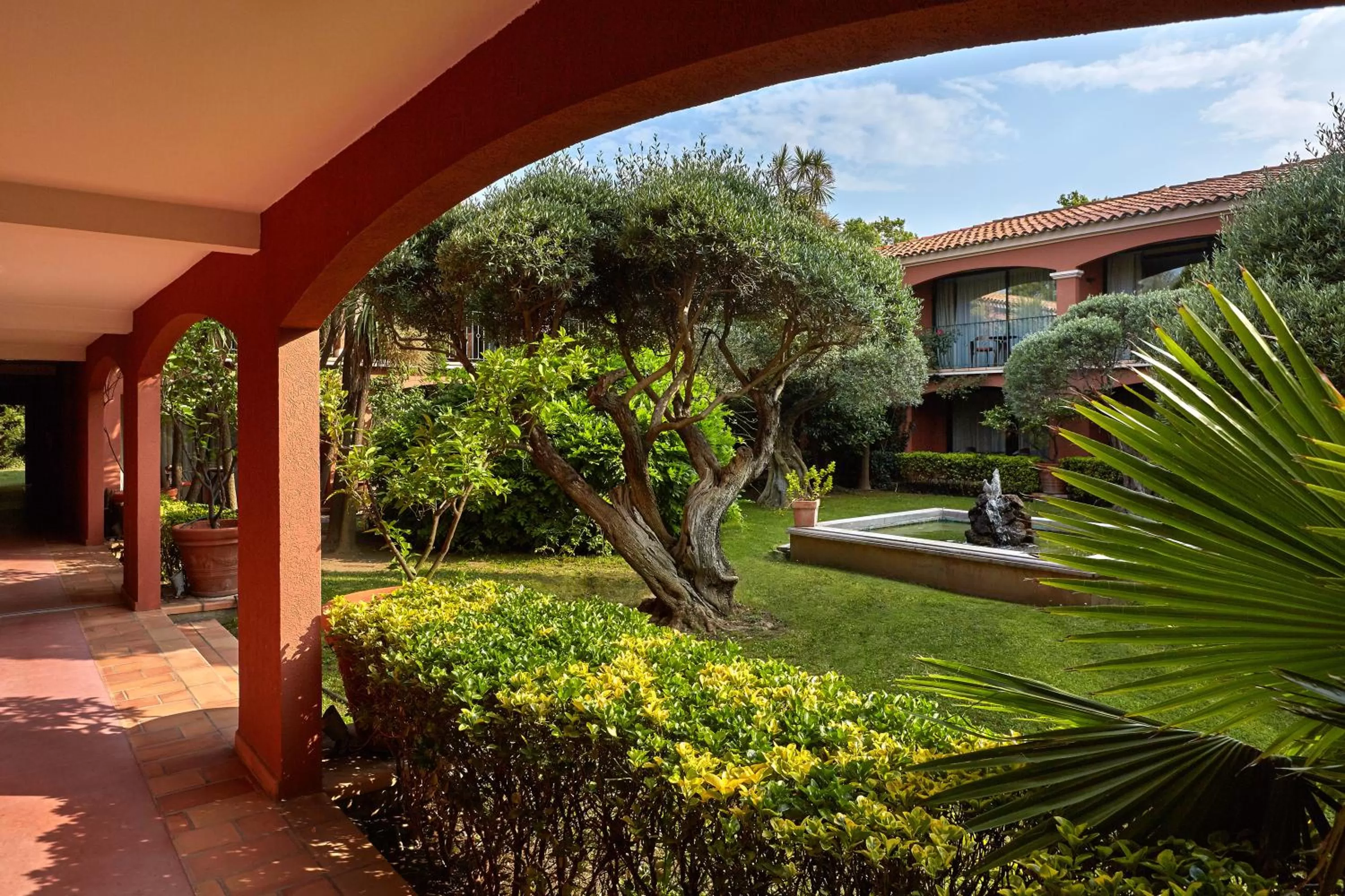 Patio in Villa Duflot Hôtel & Spa Perpignan