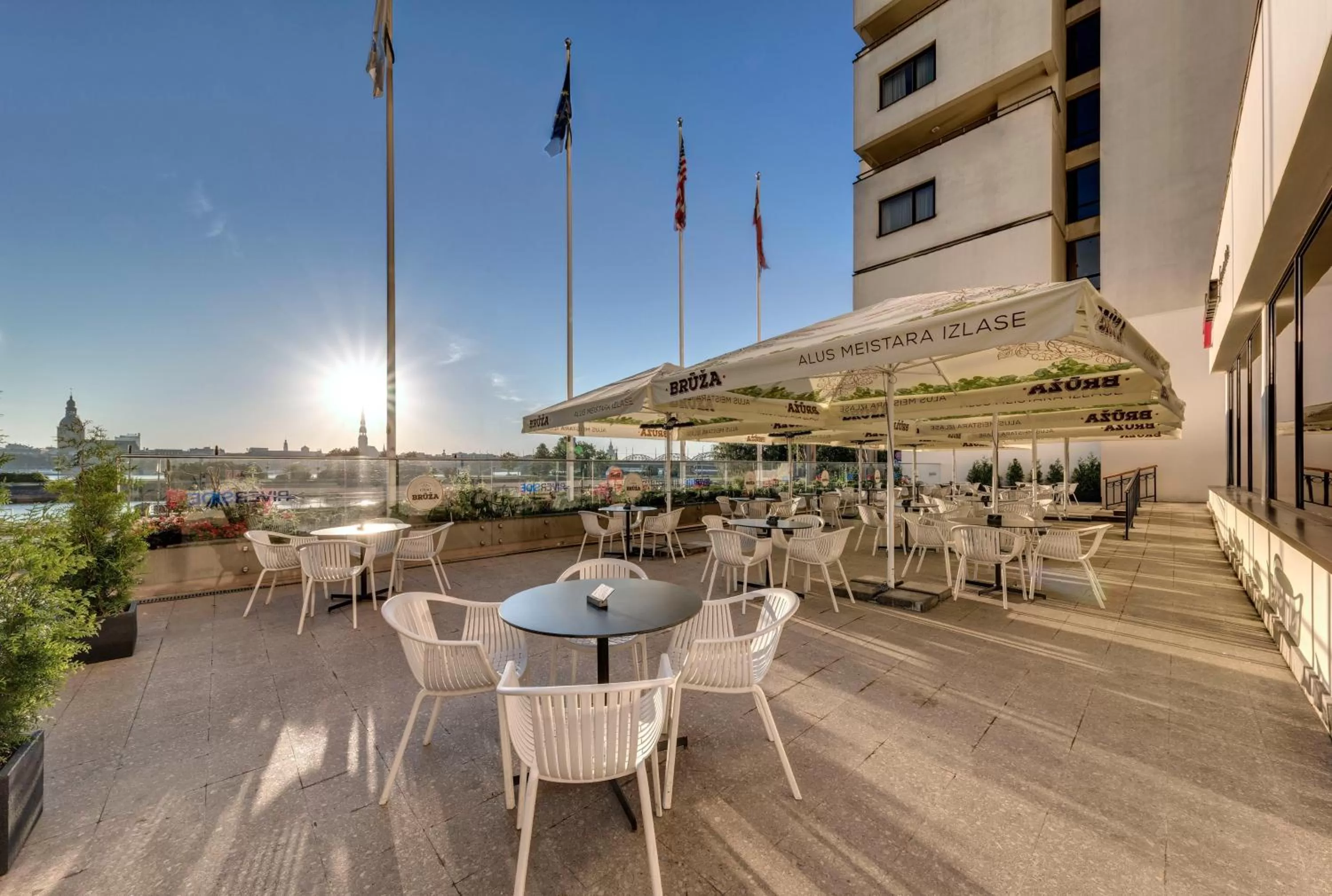 Balcony/Terrace in Radisson Blu Hotel & Spa, Daugava Riga
