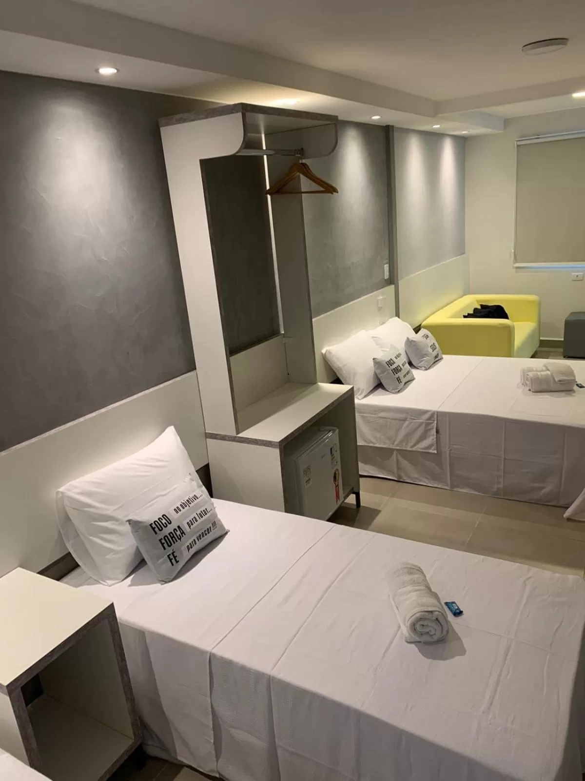 Bed in Hotel Dois Irmãos