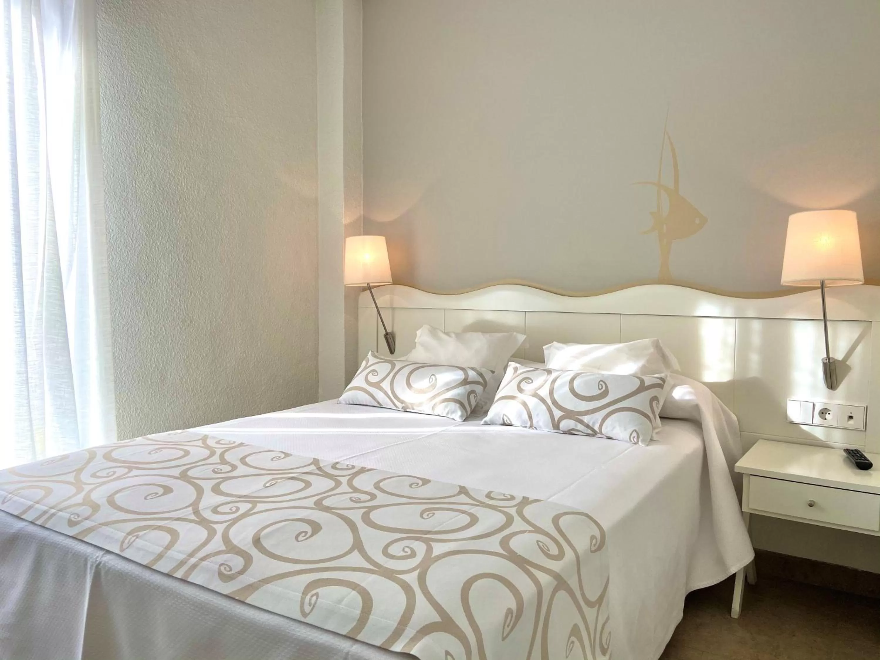 Bed in Hotel Meridional