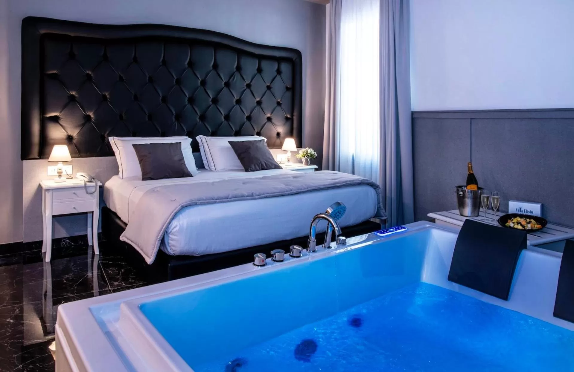 Bed in Villa Elisio Hotel & Spa
