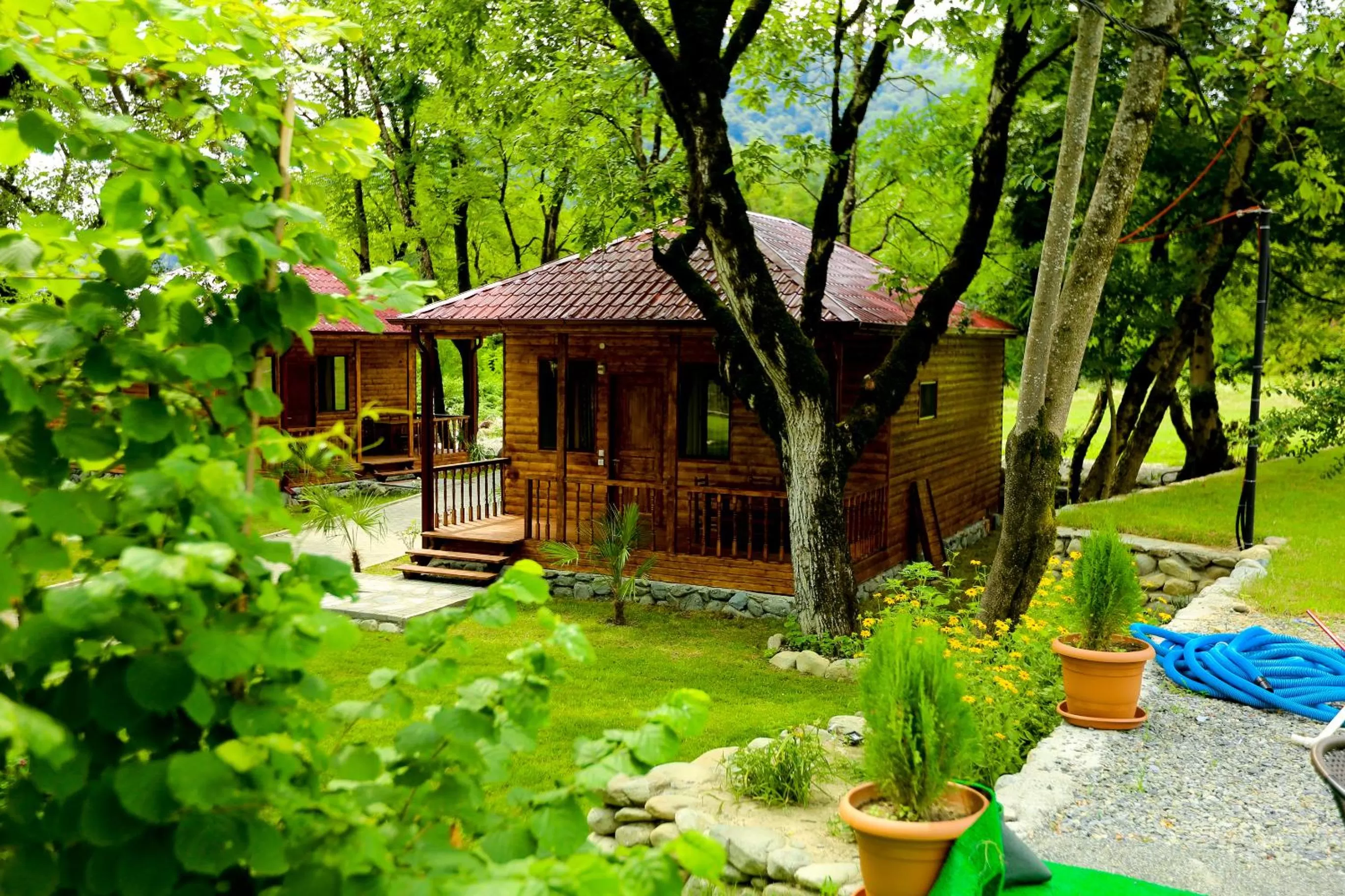 Garden in Royal Palace Hotel, Lagodekhi