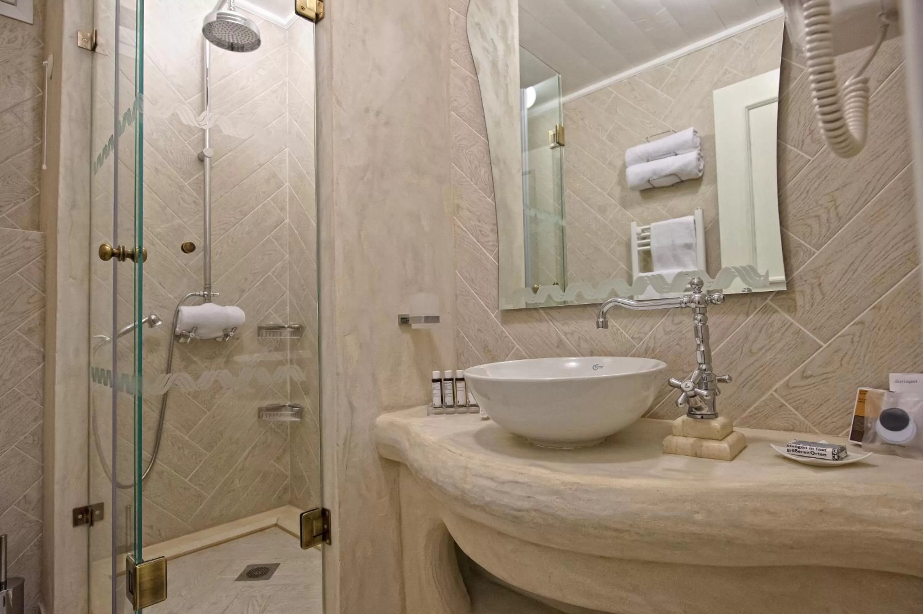 Bathroom in Orologopoulos Mansion Luxury Hotel