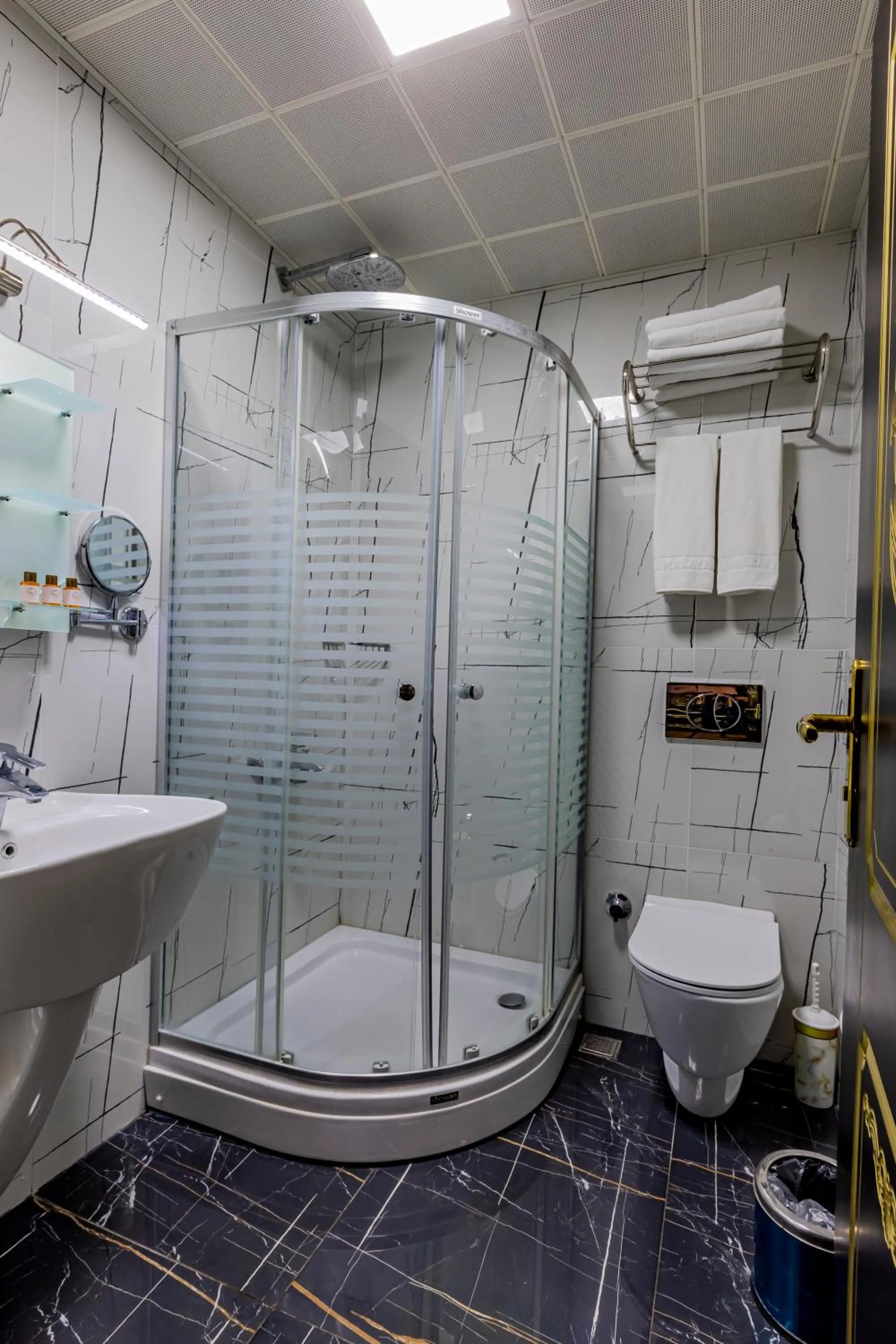 Shower in Laleli Blue Marmaray Hotel