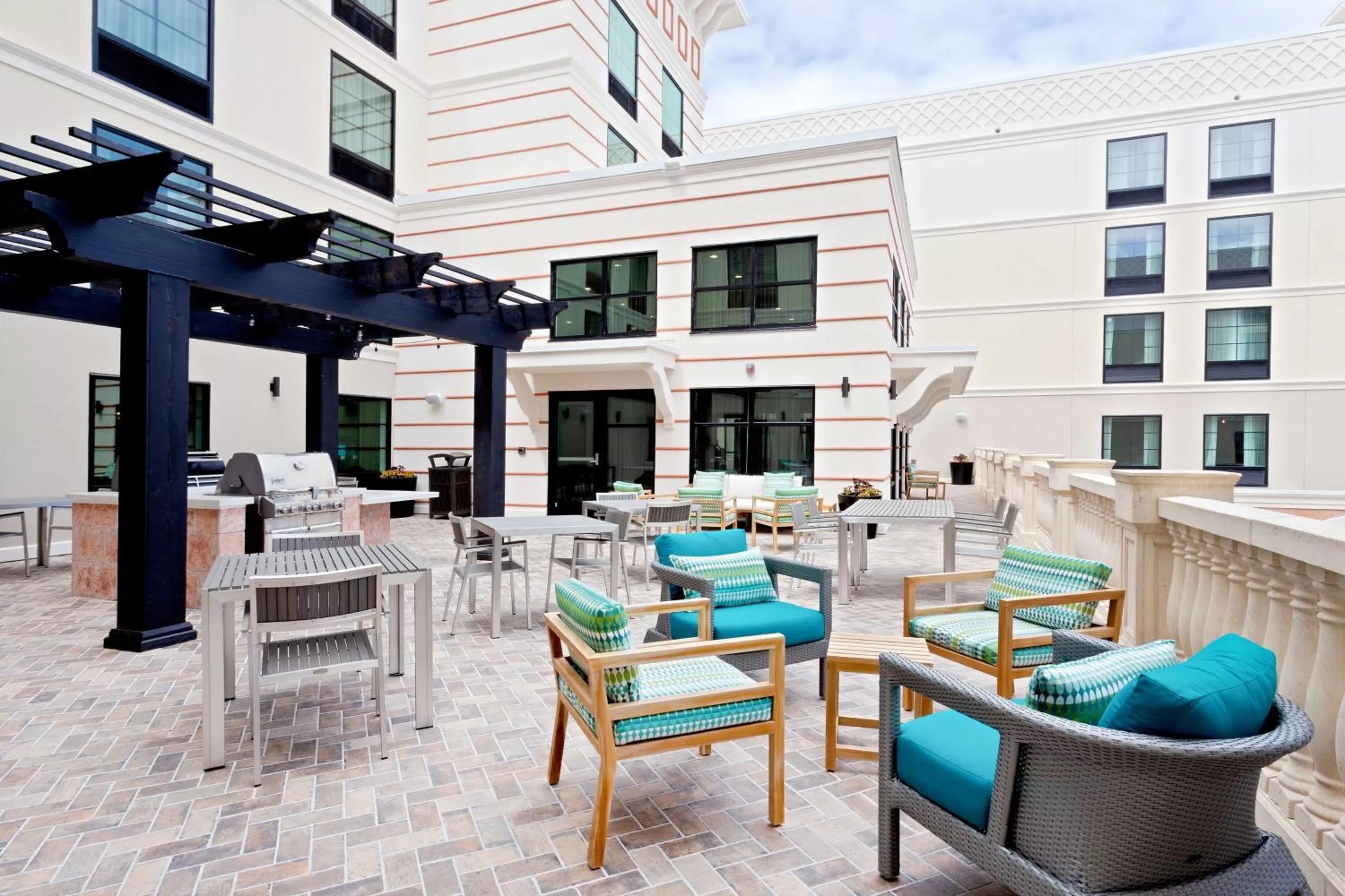 Patio in Homewood Suites by Hilton St Augustine San Sebastian