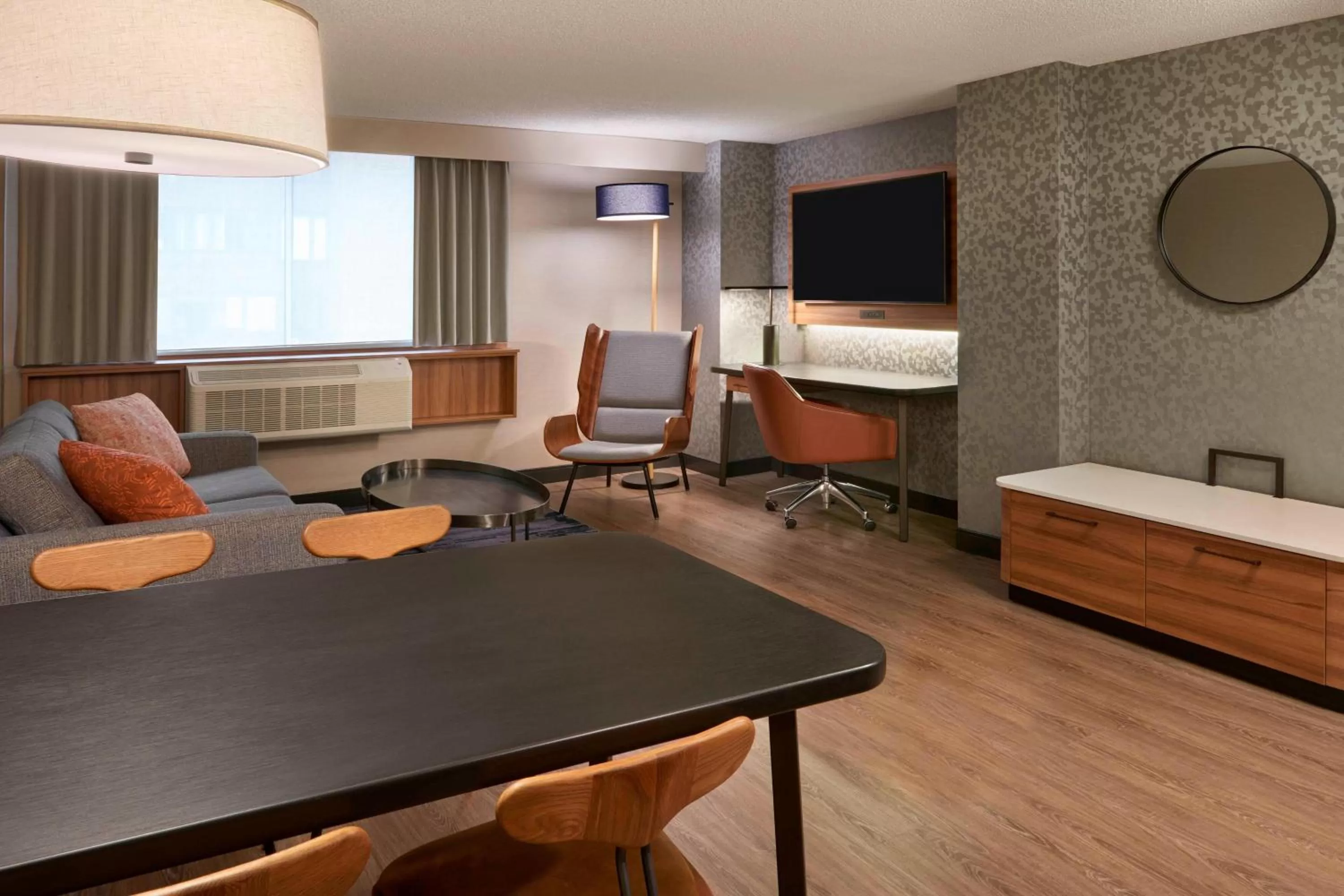 Living room, Bed in Fairfield Inn by Marriott Montreal Downtown
