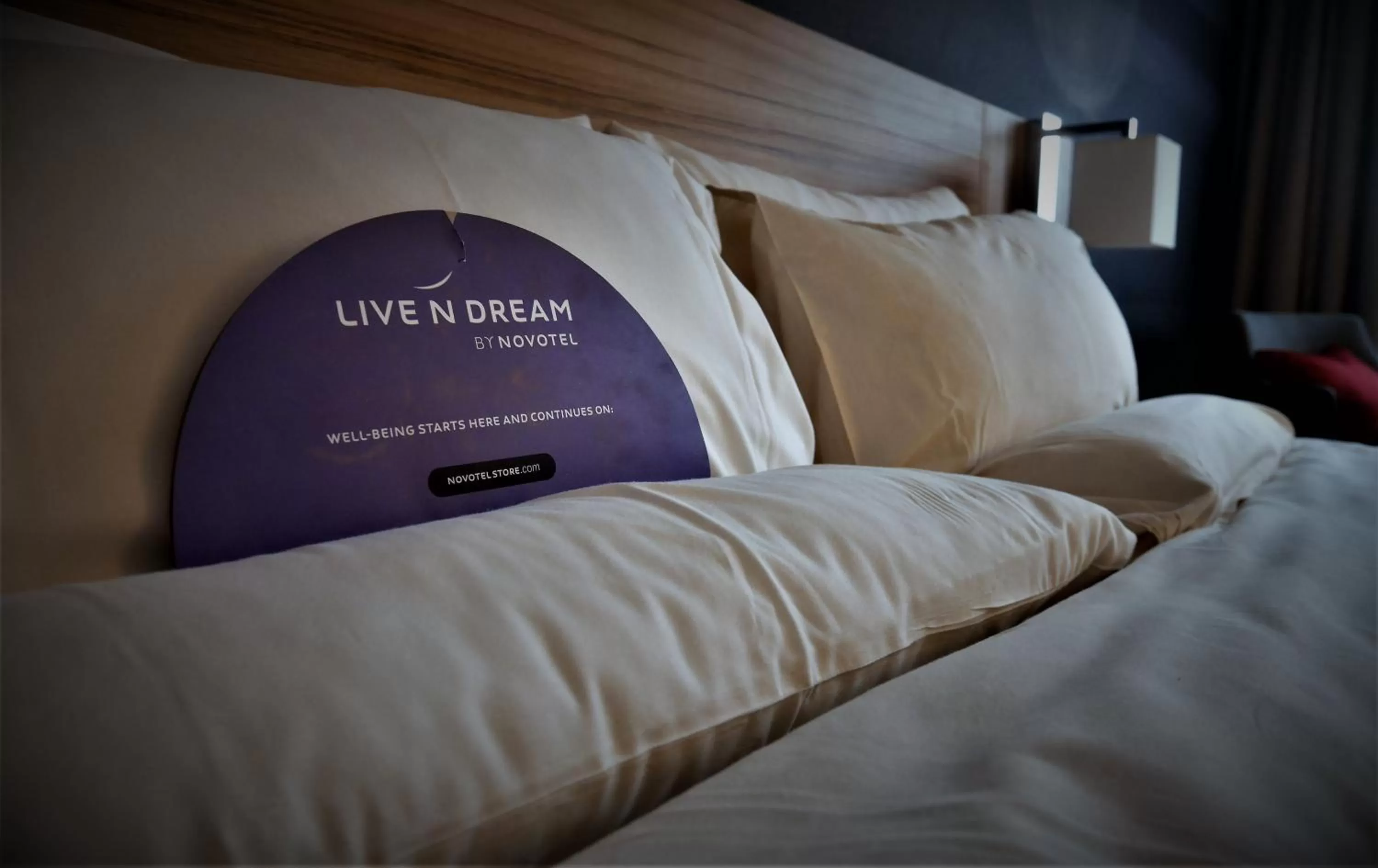 Bed in Novotel London Stansted Airport