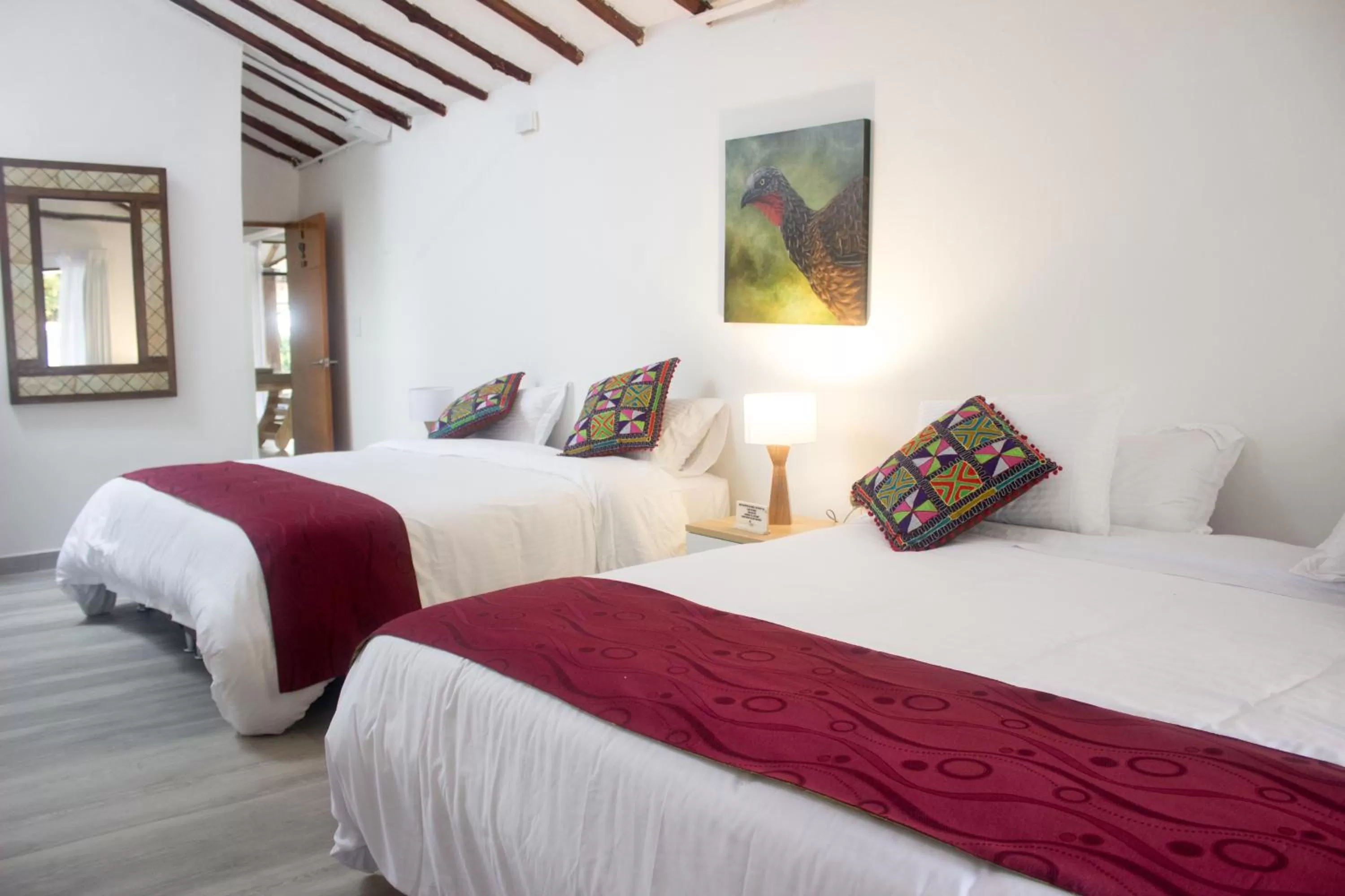 Bed in Cotinga Hotel Spa