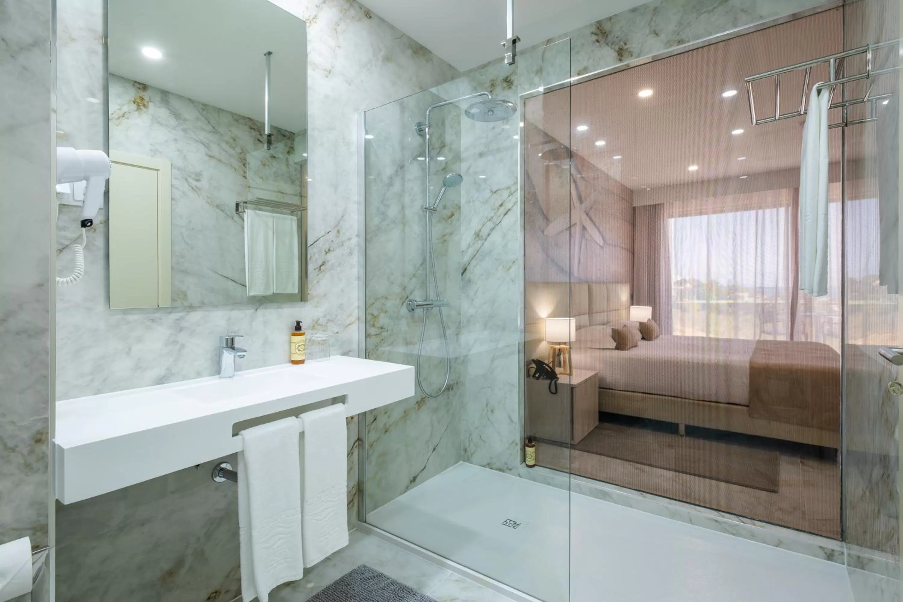 Bathroom, Bed in Lagos Atlantic Hotel