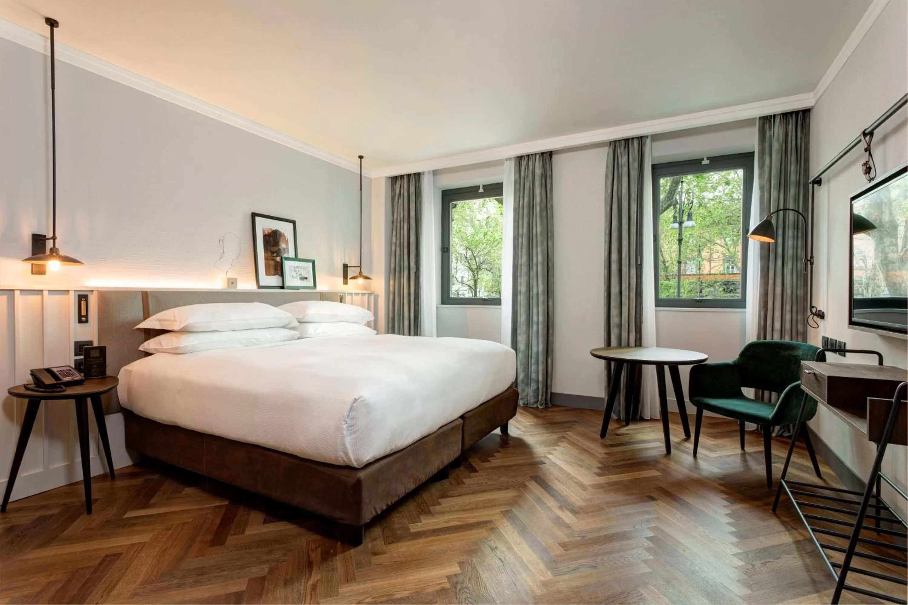 Bed in DoubleTree By Hilton Rome Monti