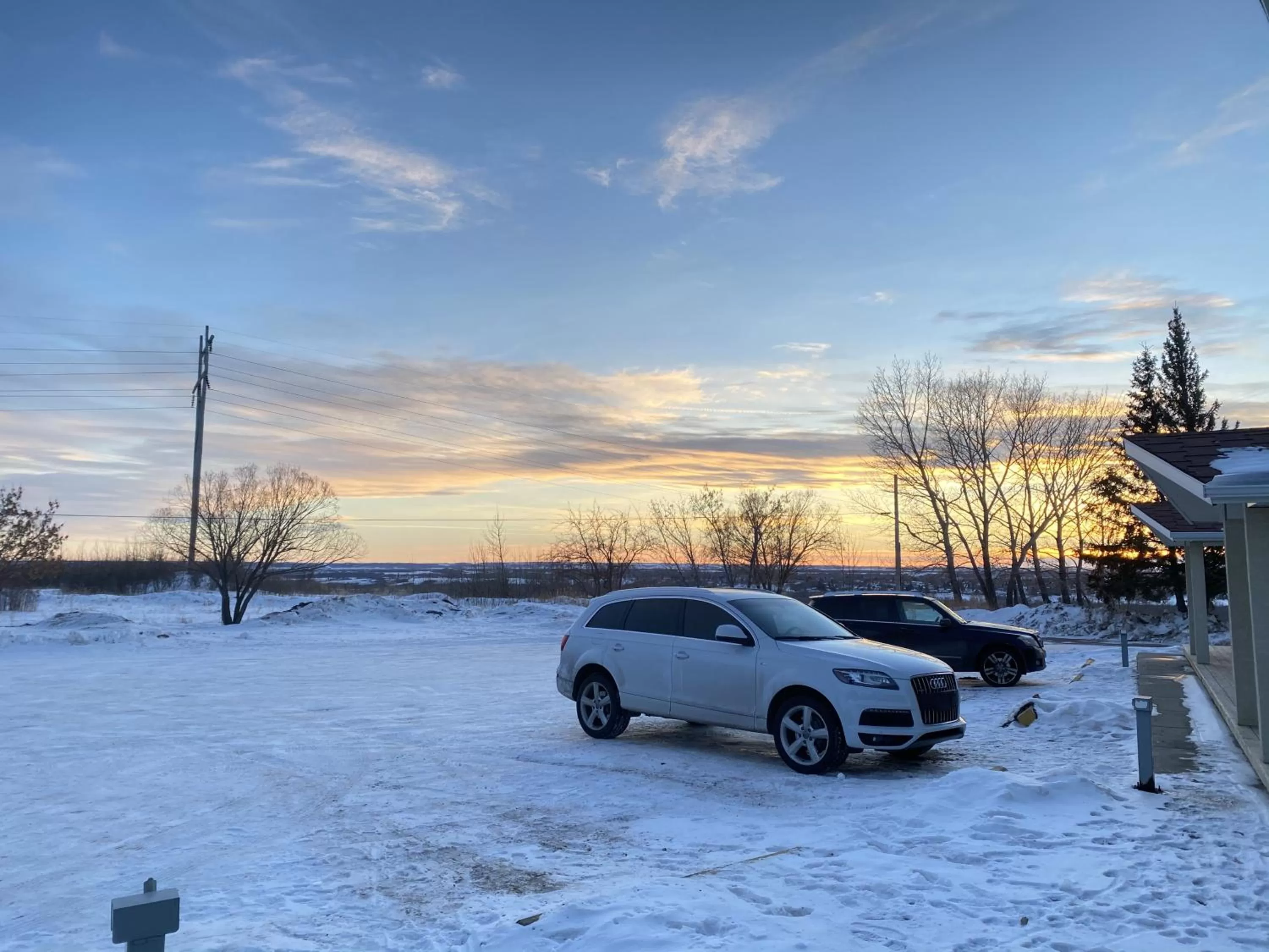View (from property/room), Winter in Hitching Post Motel