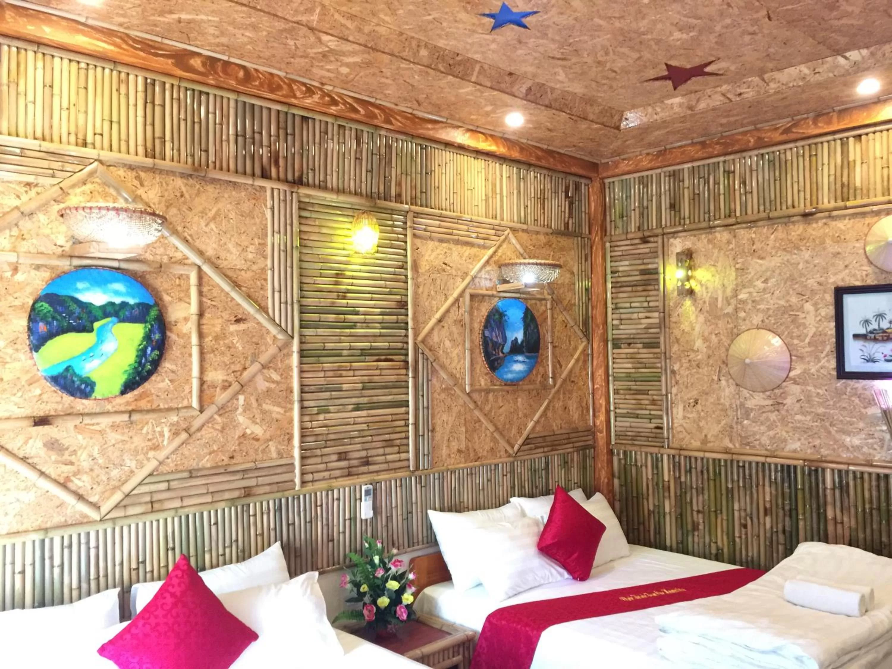 Bed in Tam Coc Vinh Thinh Homestay