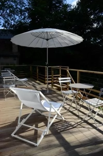 Balcony/Terrace in B&B Les Tilleuls