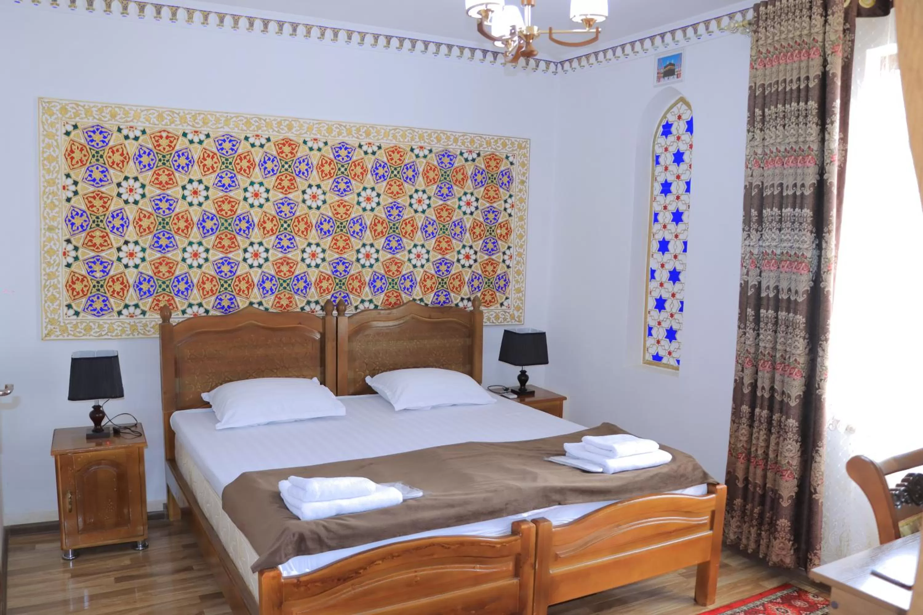 Photo of the whole room, Bed in Bukhara Baraka Boutique Hotel
