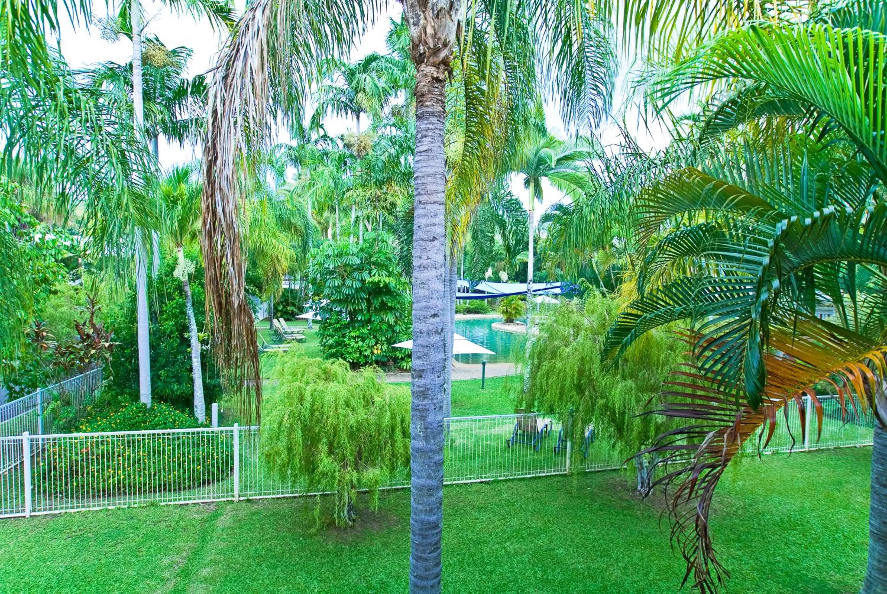 Garden view in Nimrod Resort Apartments
