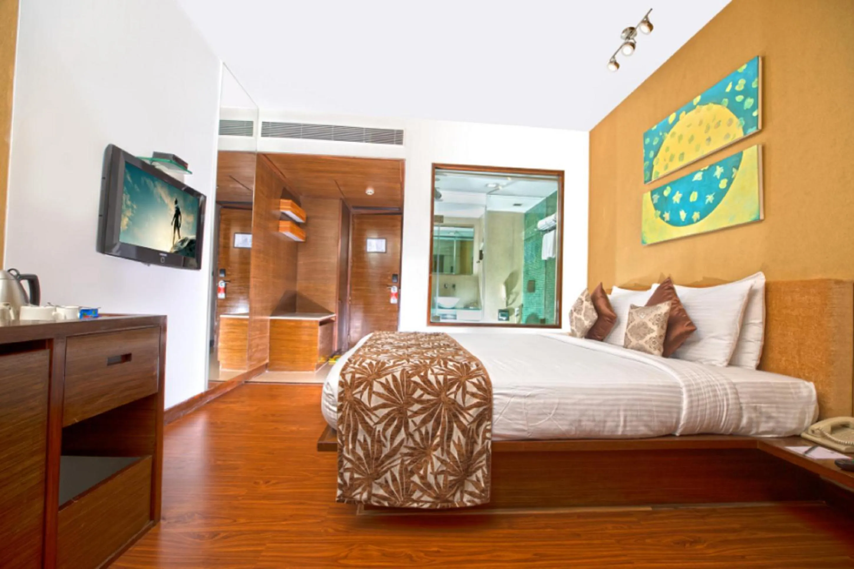Bedroom, Bed in Yogi Executive, Navi Mumbai