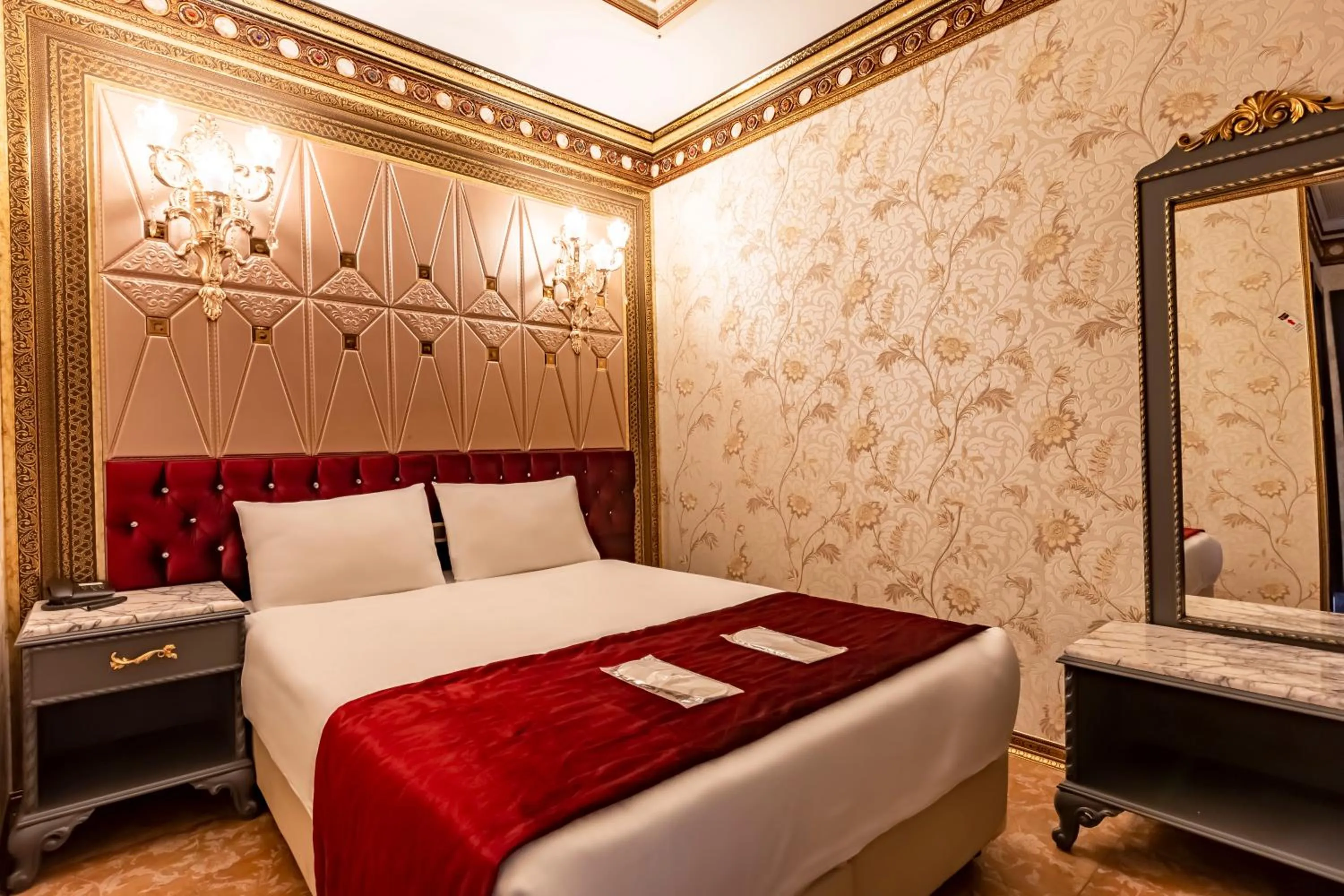 Bed in Laleli Blue Marmaray Hotel
