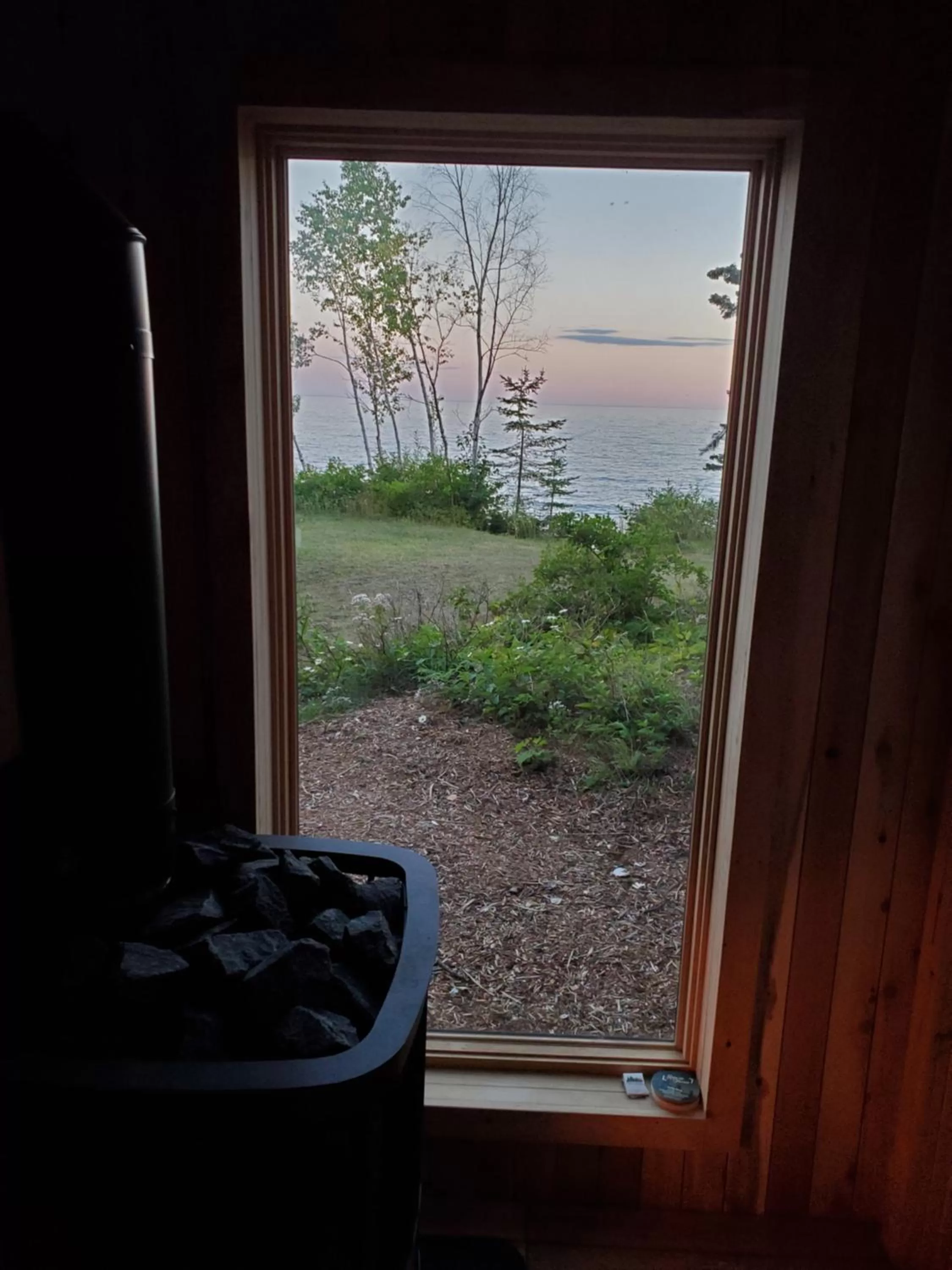 Sauna in Thomsonite Inn on Lake Superior