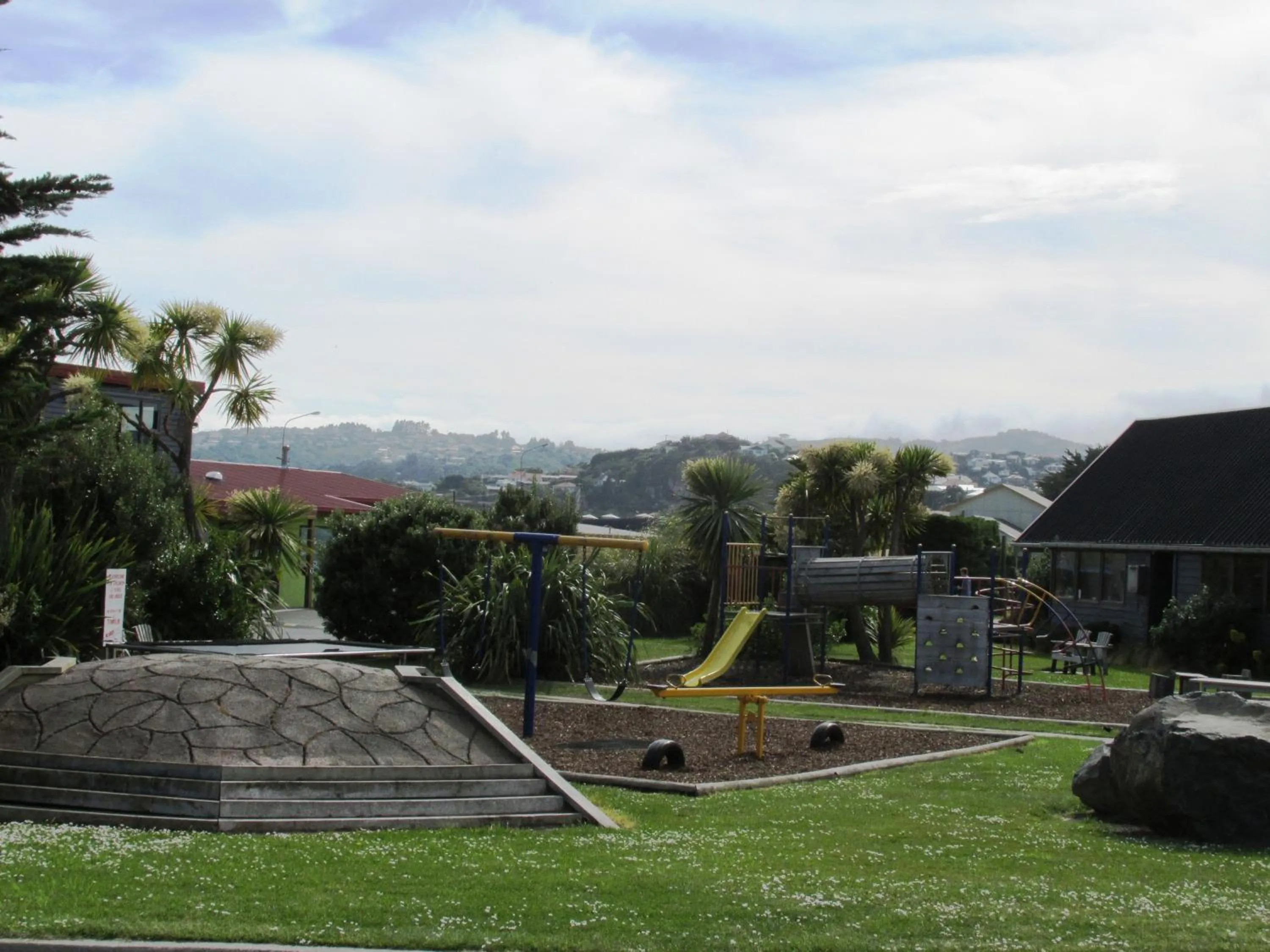 Children play ground in Dunedin Holiday Park