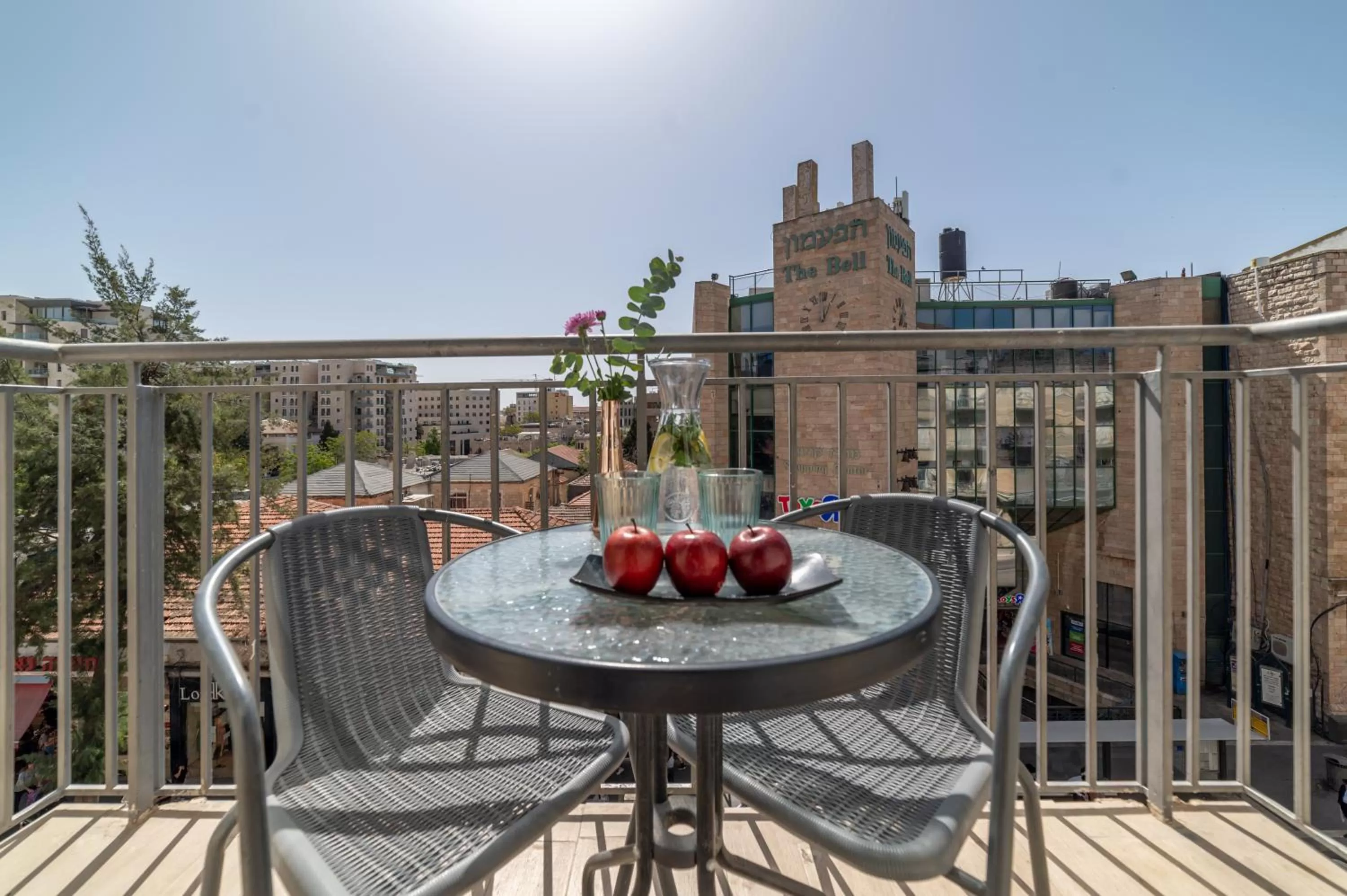 Balcony/Terrace in Paamonim Hotel Jerusalem