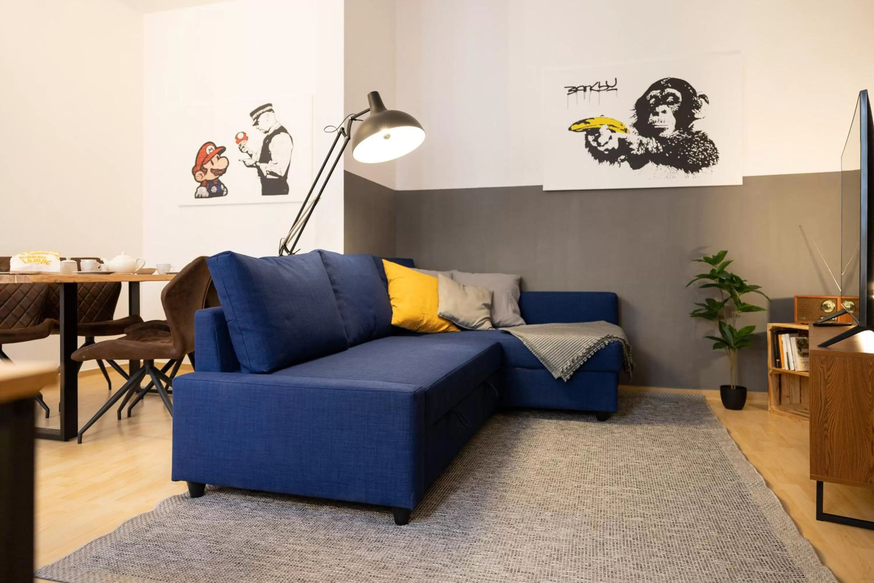 Living room in Apartments an der Oper - Innenstadt - Zentral - Küche - Wifi - Powered by Ko-Living