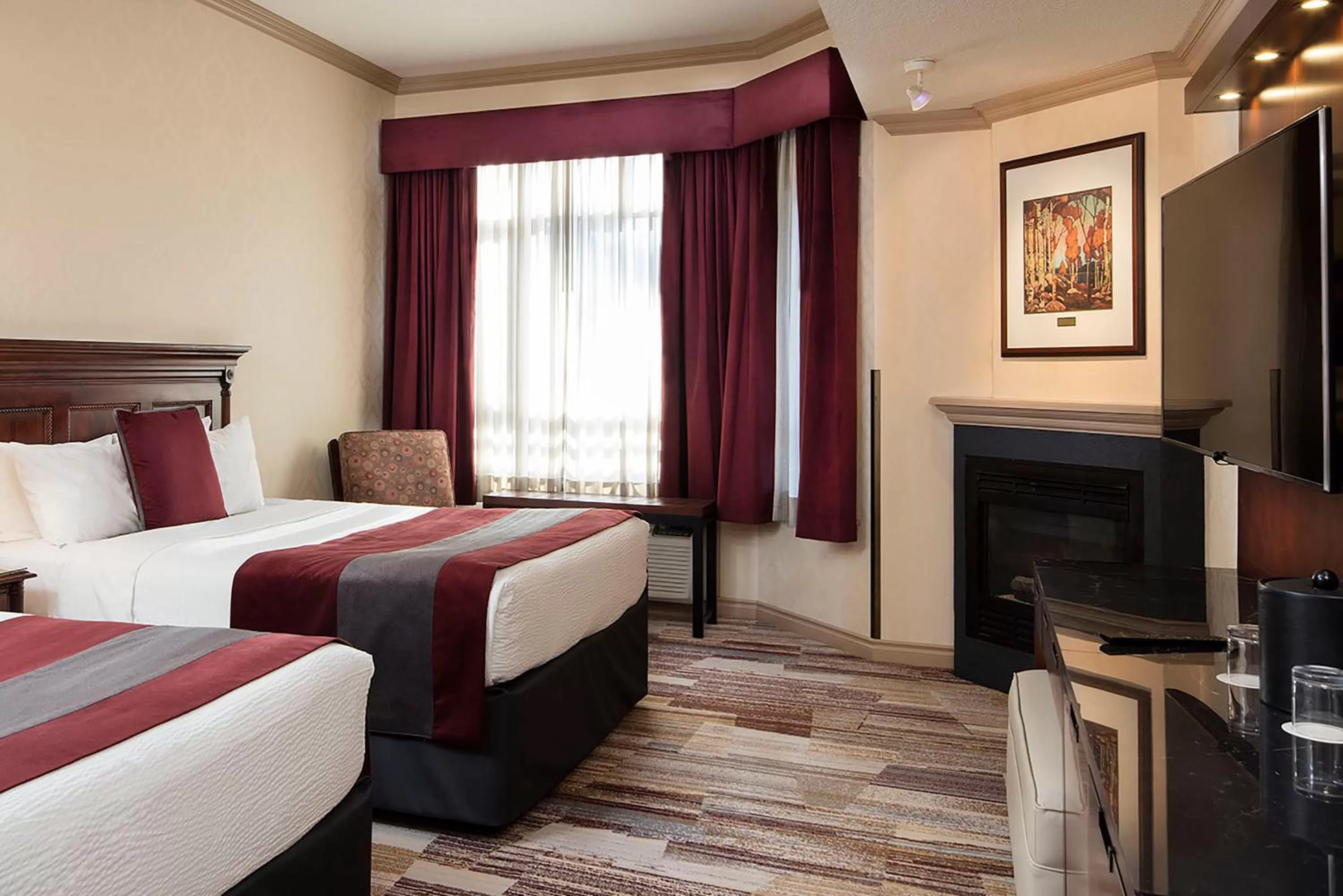 Bed in Royal Canadian Lodge