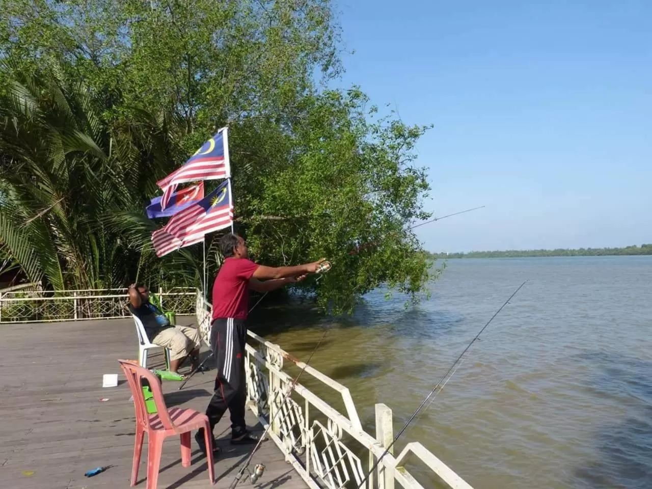 People in Sabak Awor Resort