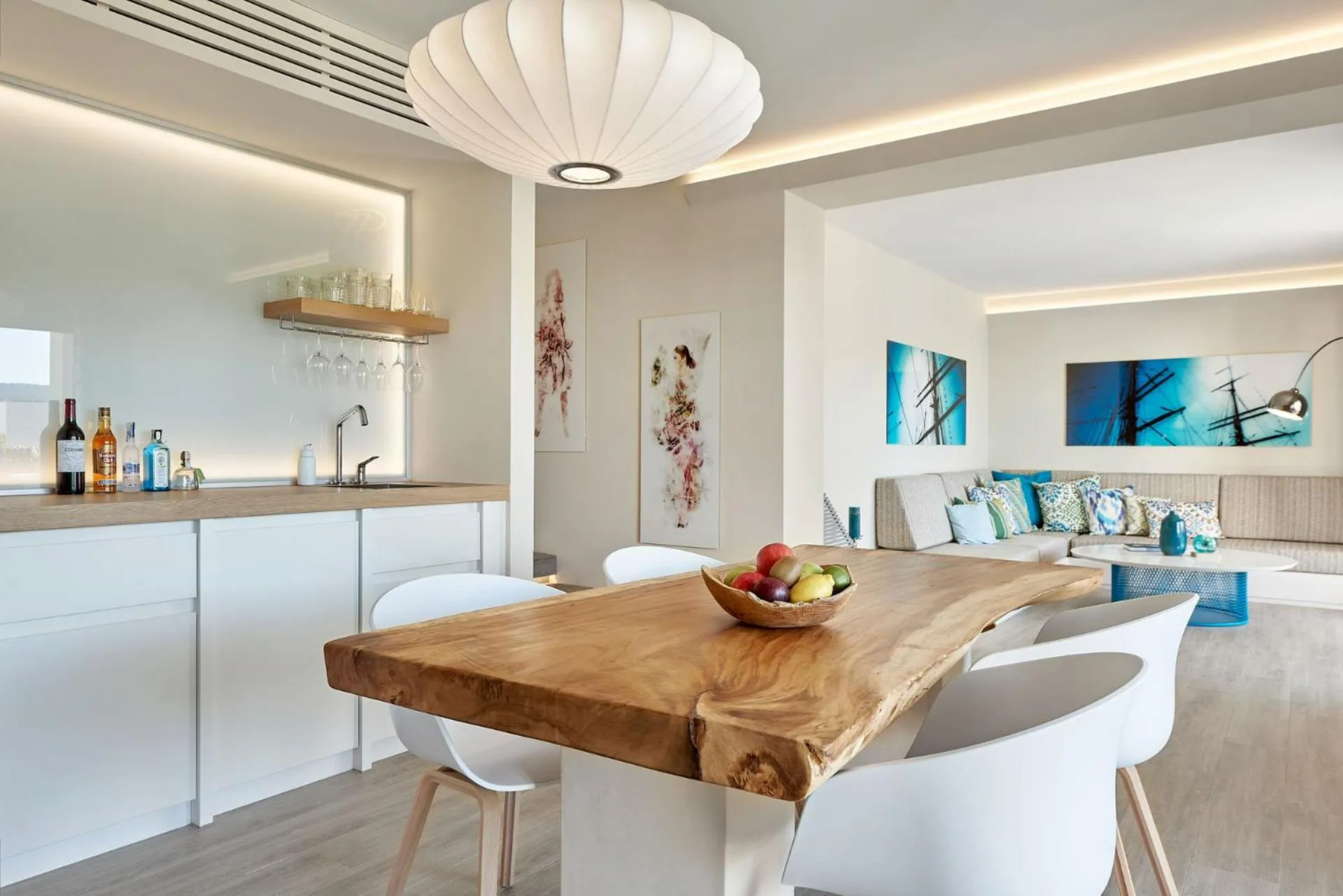 Dining area in 7Pines Resort Ibiza, part of Destination by Hyatt