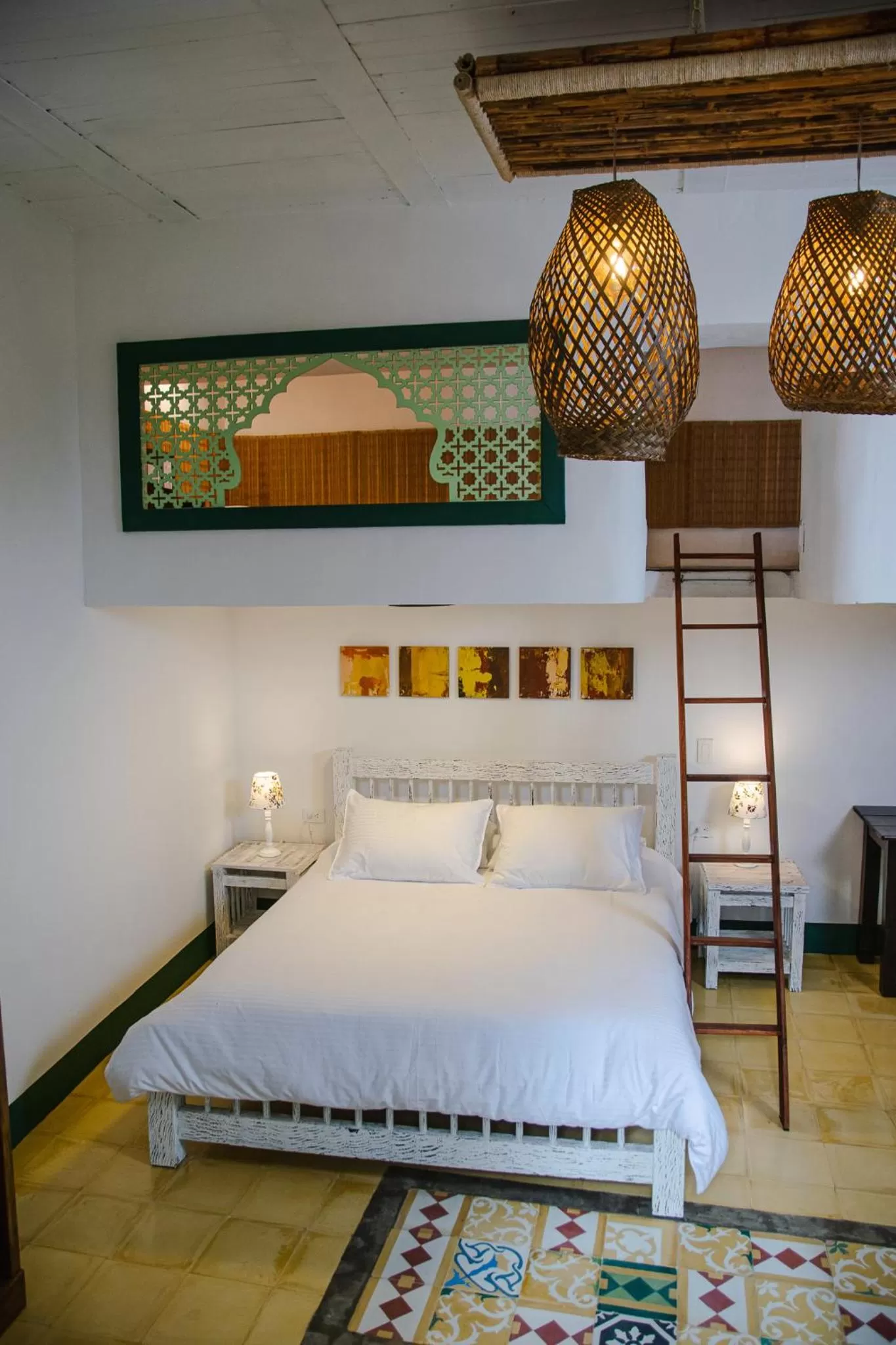 Bed in El Despertar Hotel