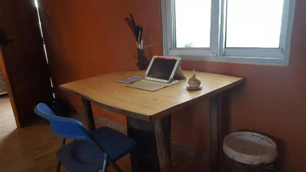 Seating area in African Tribe Suites