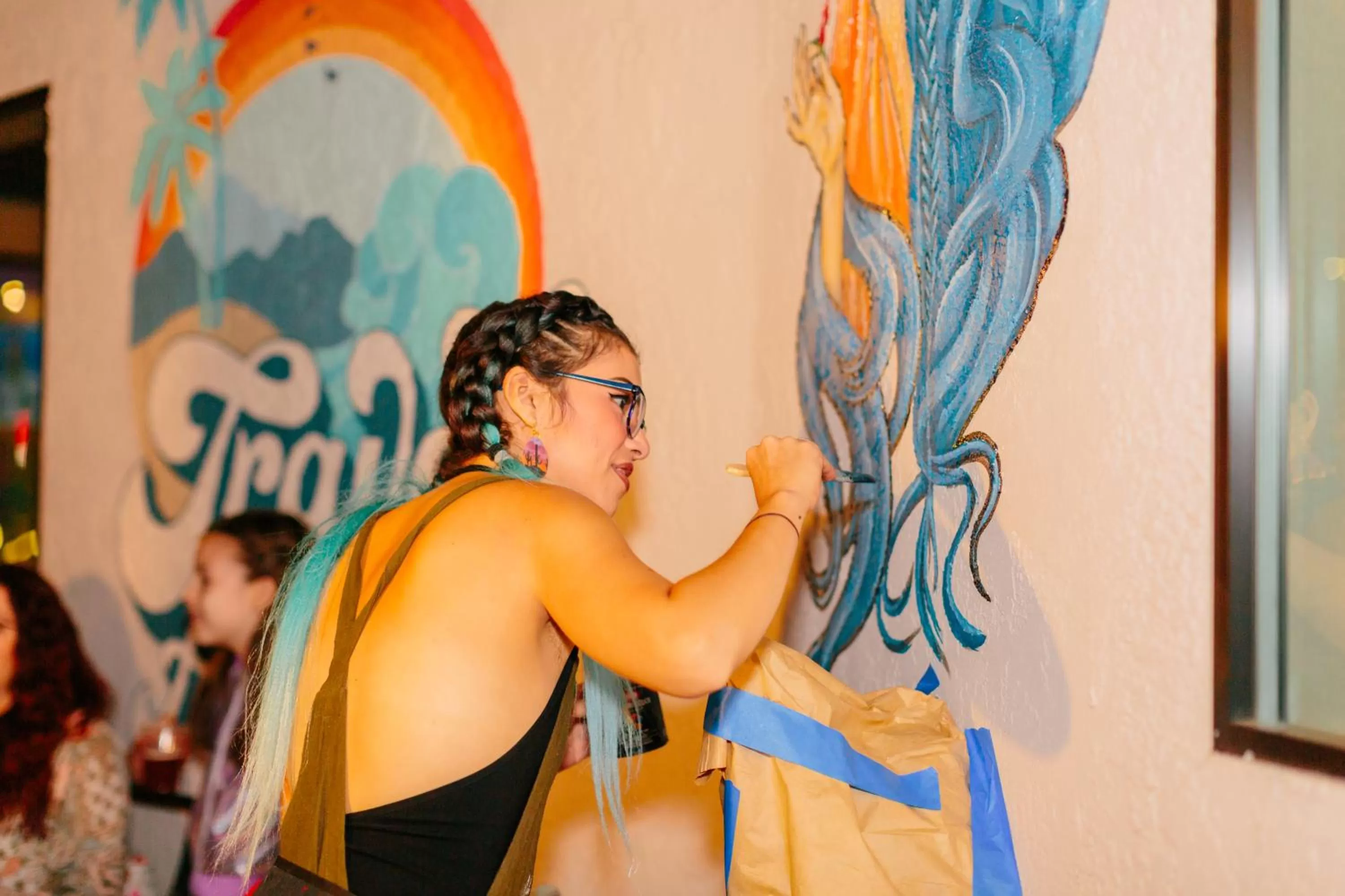 Decorative detail in Hotel McCoy - Art, Coffee, Beer, Wine