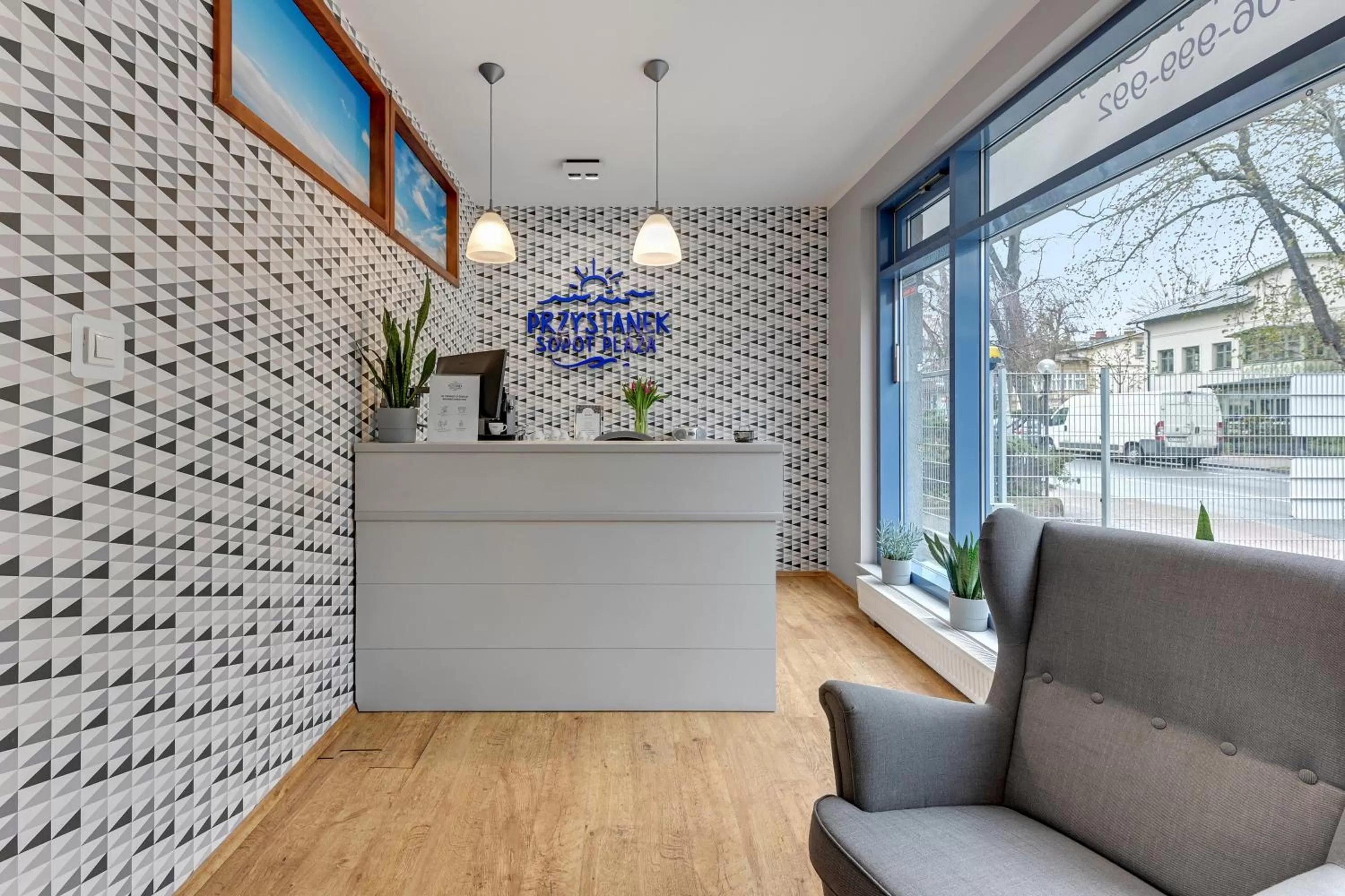 Lobby or reception in Przystanek Sopot Plaża