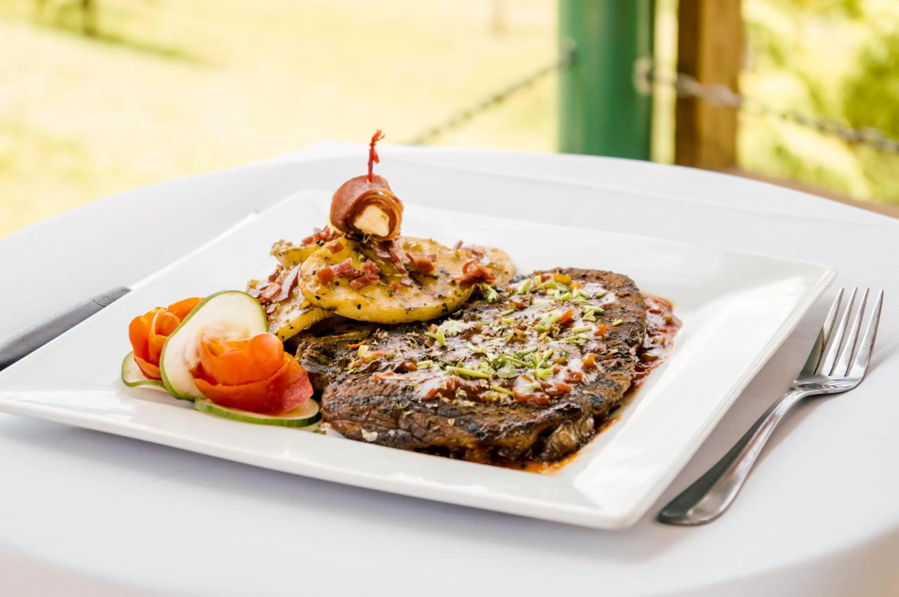 Food close-up in Rumors Resort Hotel