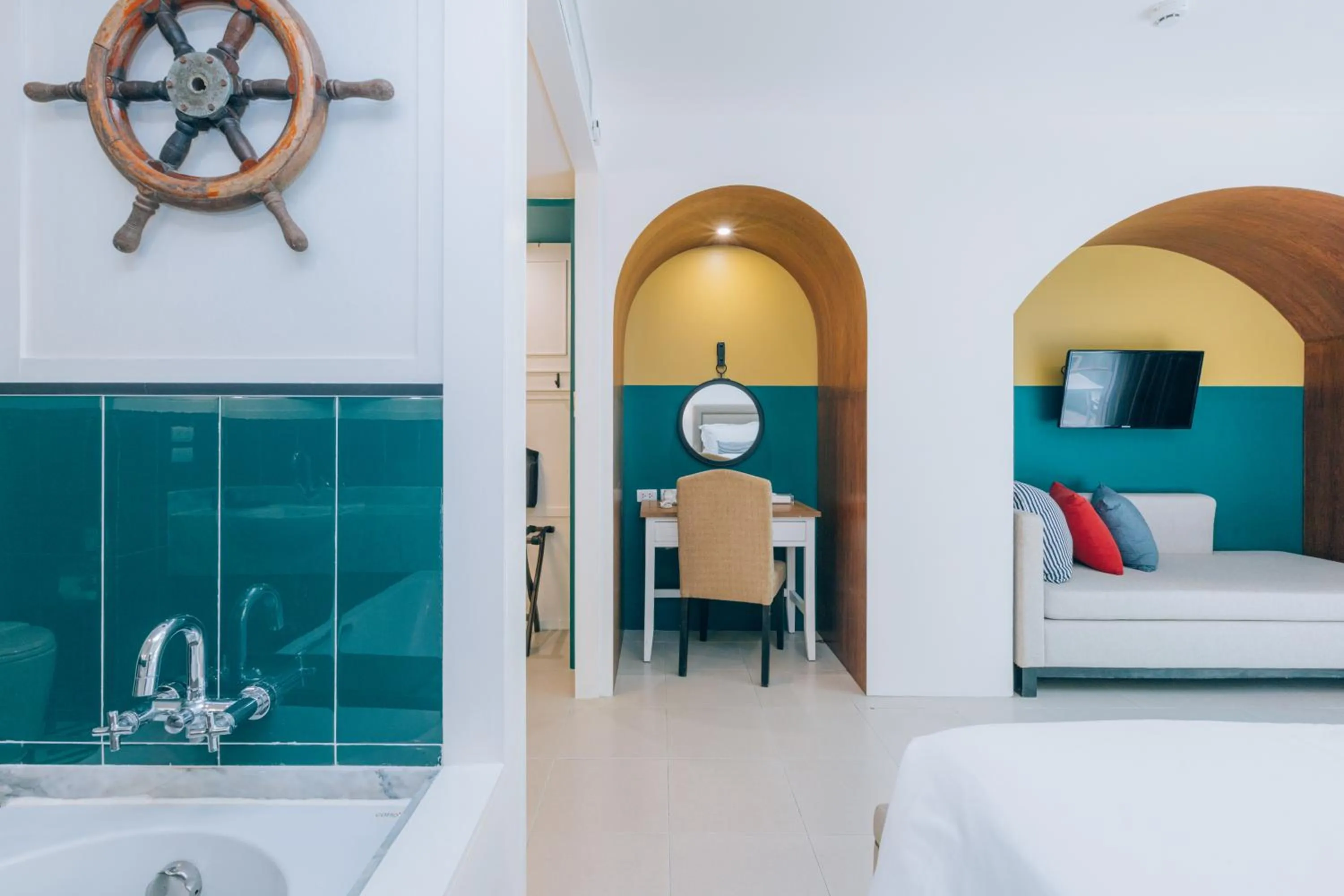 Seating area, Bed in Sugar Marina Hotel - NAUTICAL - Kata Beach