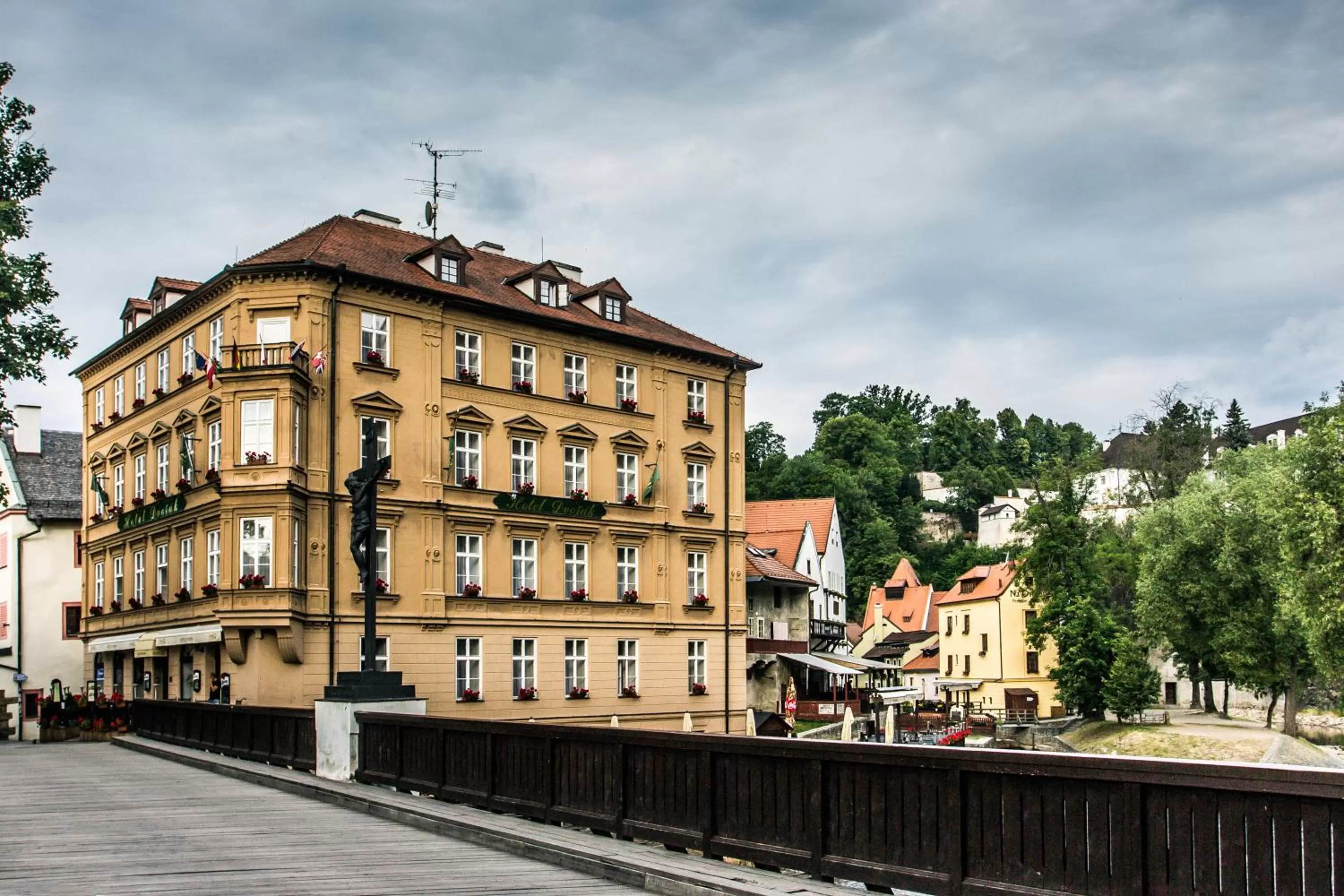 Bird's eye view in Hotel Dvorak Cesky Krumlov