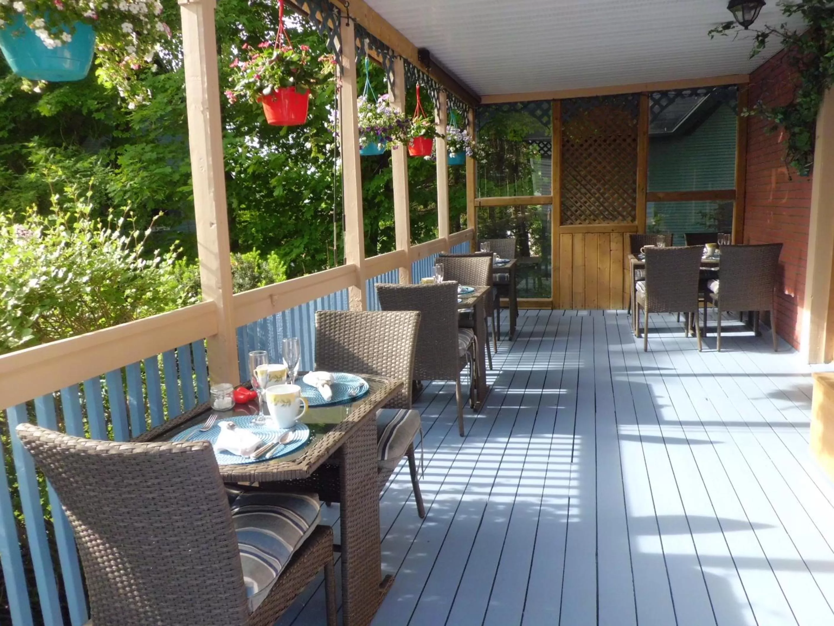 Balcony/Terrace, Restaurant/Places to Eat in Au Coeur De Magog