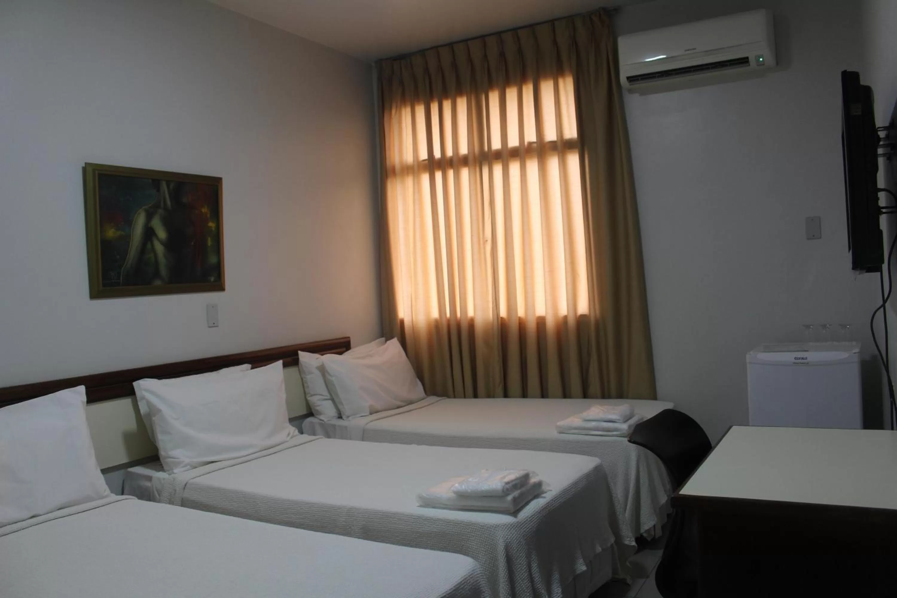 Bed in Hotel Oscar Econômico Montes Claros